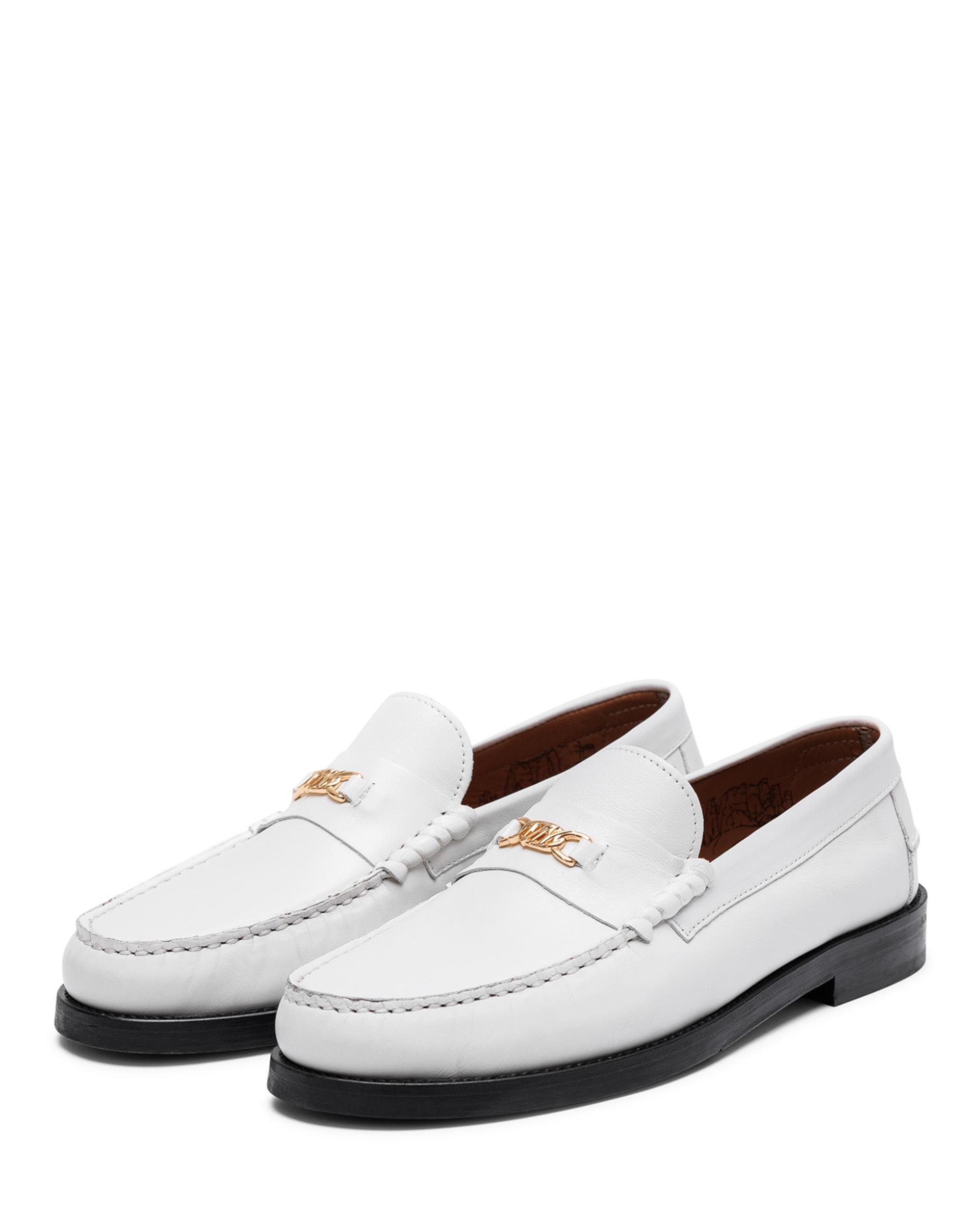 Roma White Leather Product Image