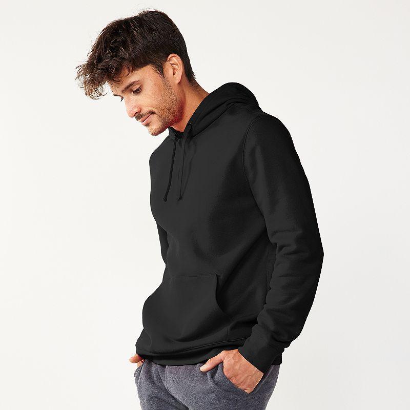 Men's Tek Gear® Ultra Soft Fleece Hoodie, Size: Small, Grey Dark Product Image