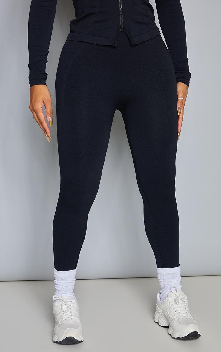 Shape Black Branded Gym Leggings Product Image
