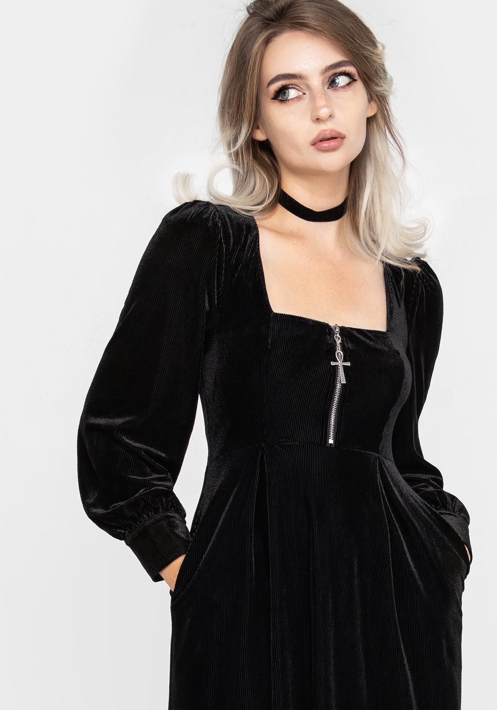 Legacy Zip Front Midi Dress Product Image