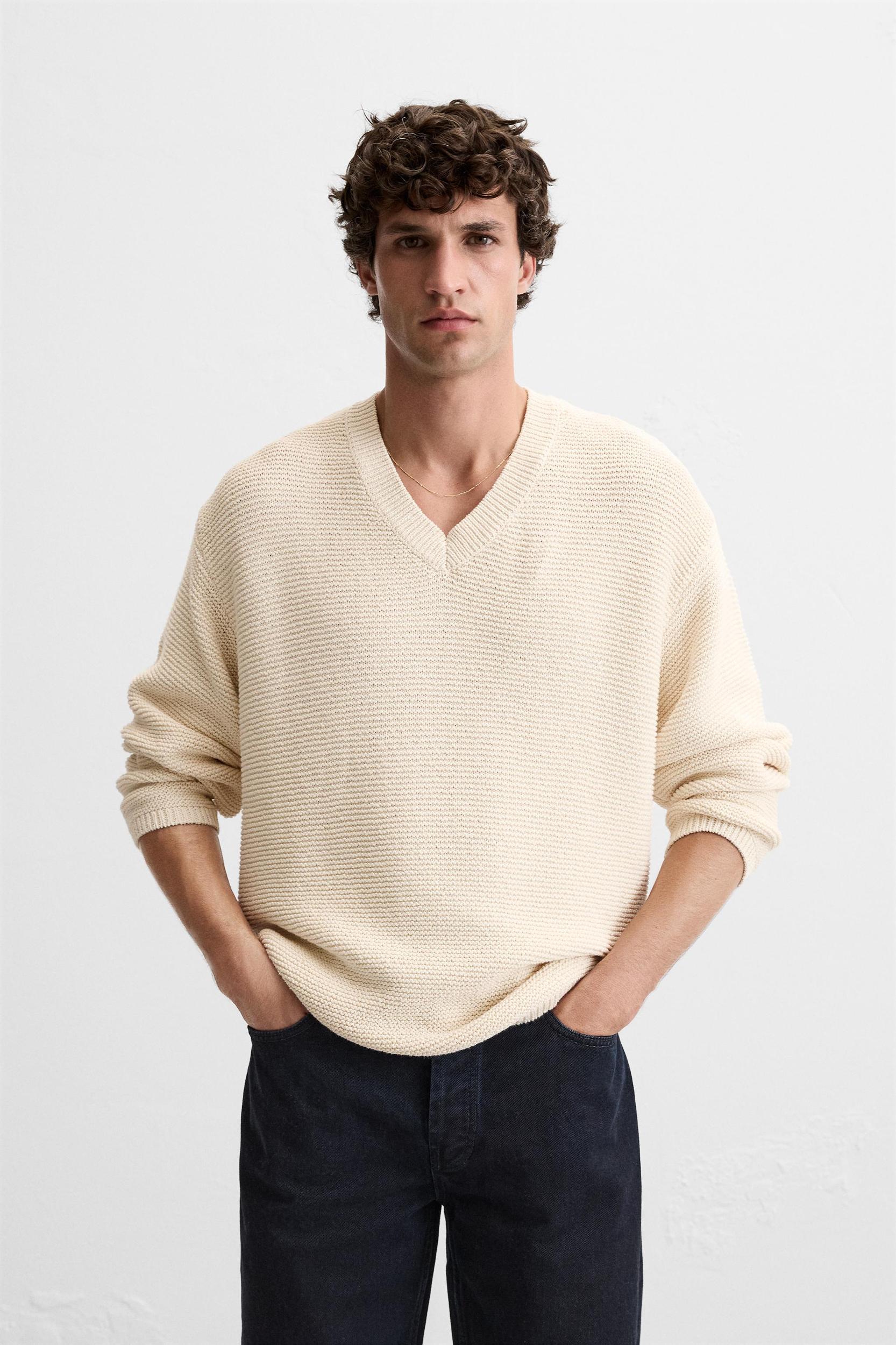 TEXTURED KNIT SWEATER Product Image