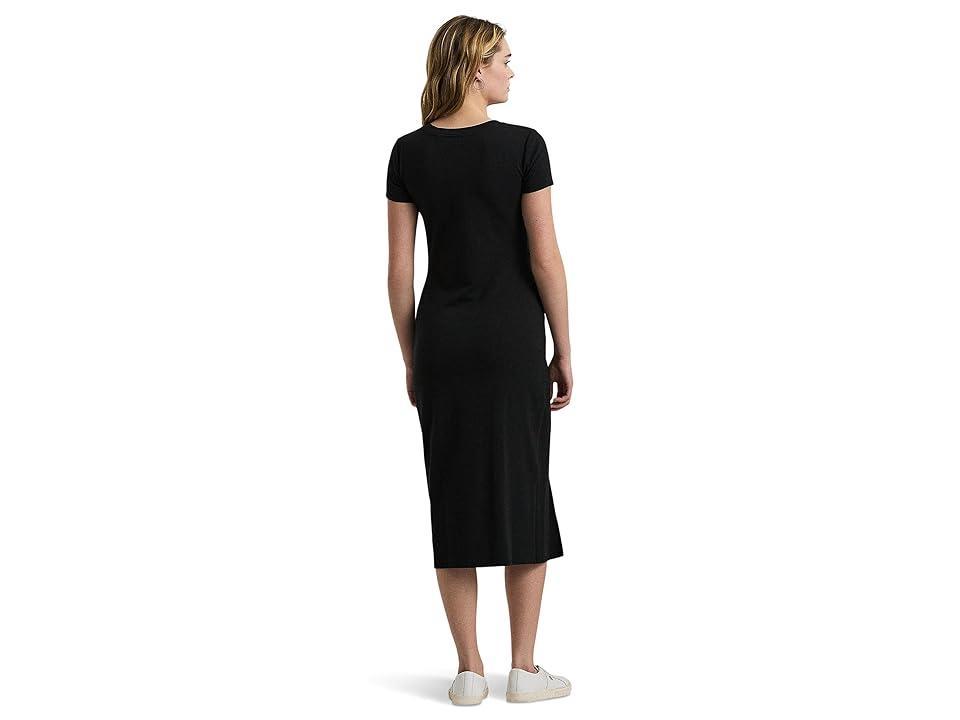Lauren Ralph Lauren Belted Rib-Knit Dress Women's Dress Product Image
