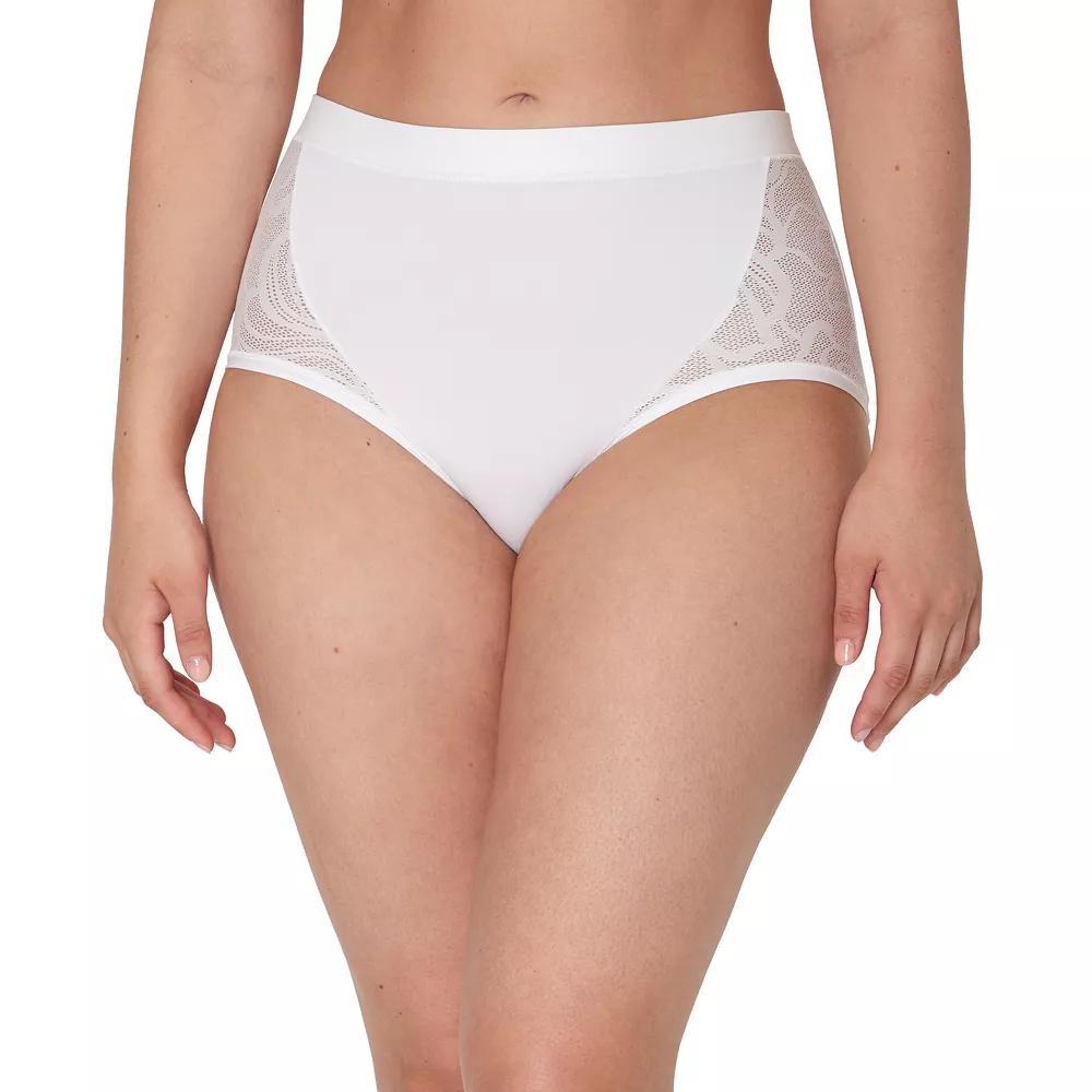 Women's Bali®'s Coolest Smoothing High-Waist Brief Panty DFCSBF, Size: Small, White Product Image