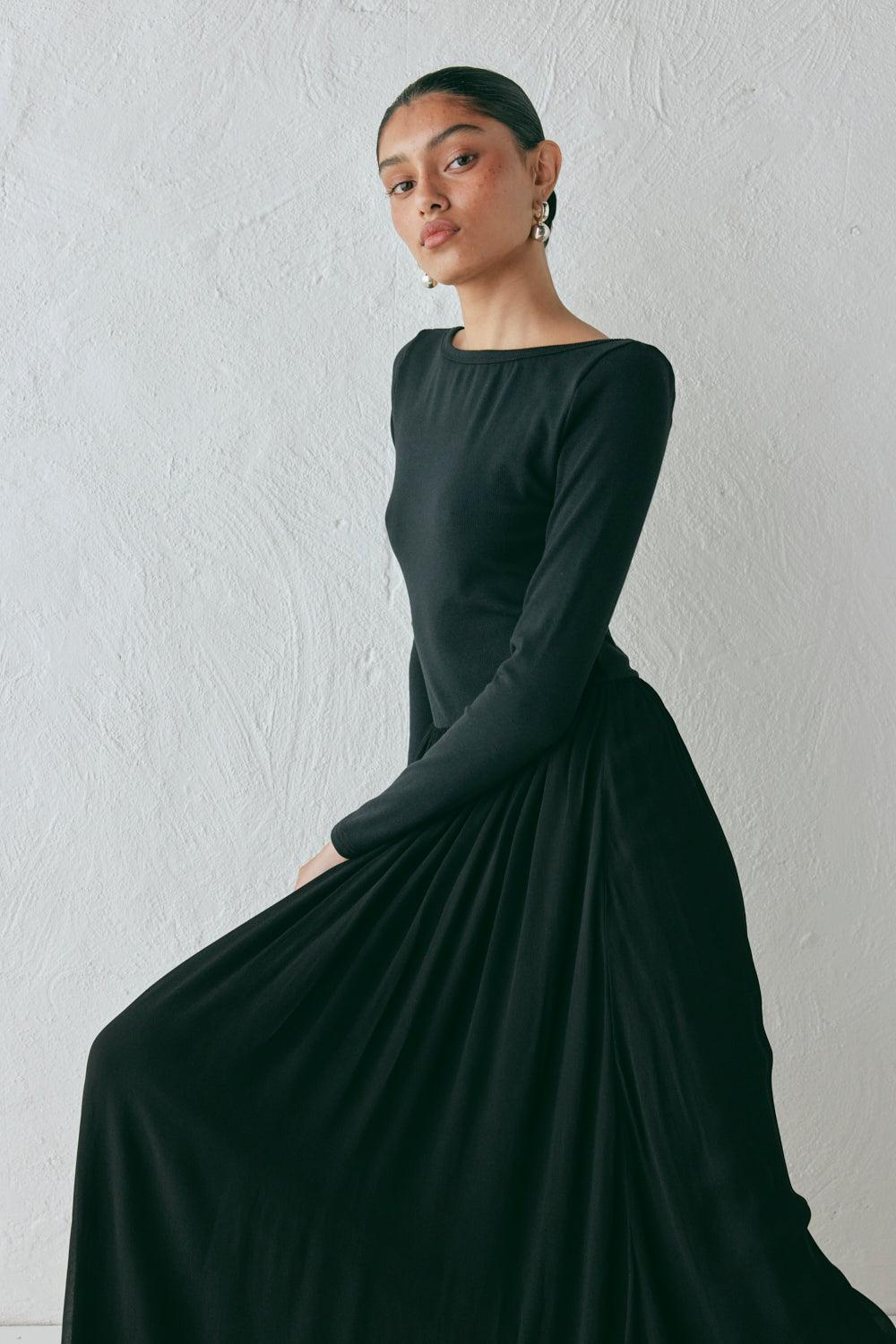 Abbey Maxi Dress Black Product Image