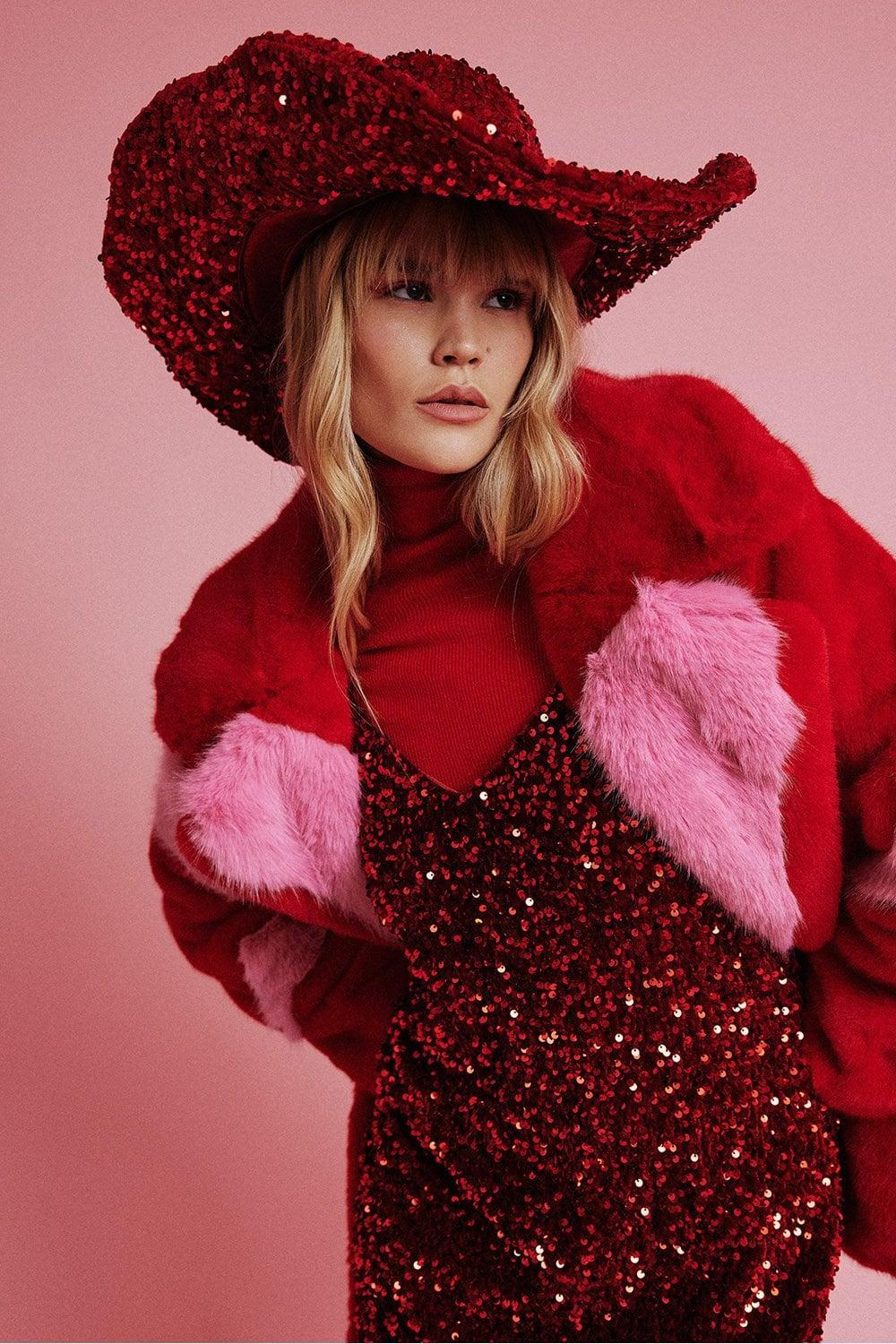 Sweetheart Faux Fur Coat Product Image