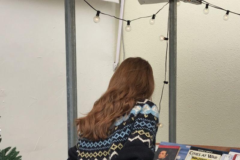Crew Neck Patterned Oversized Sweater Product Image