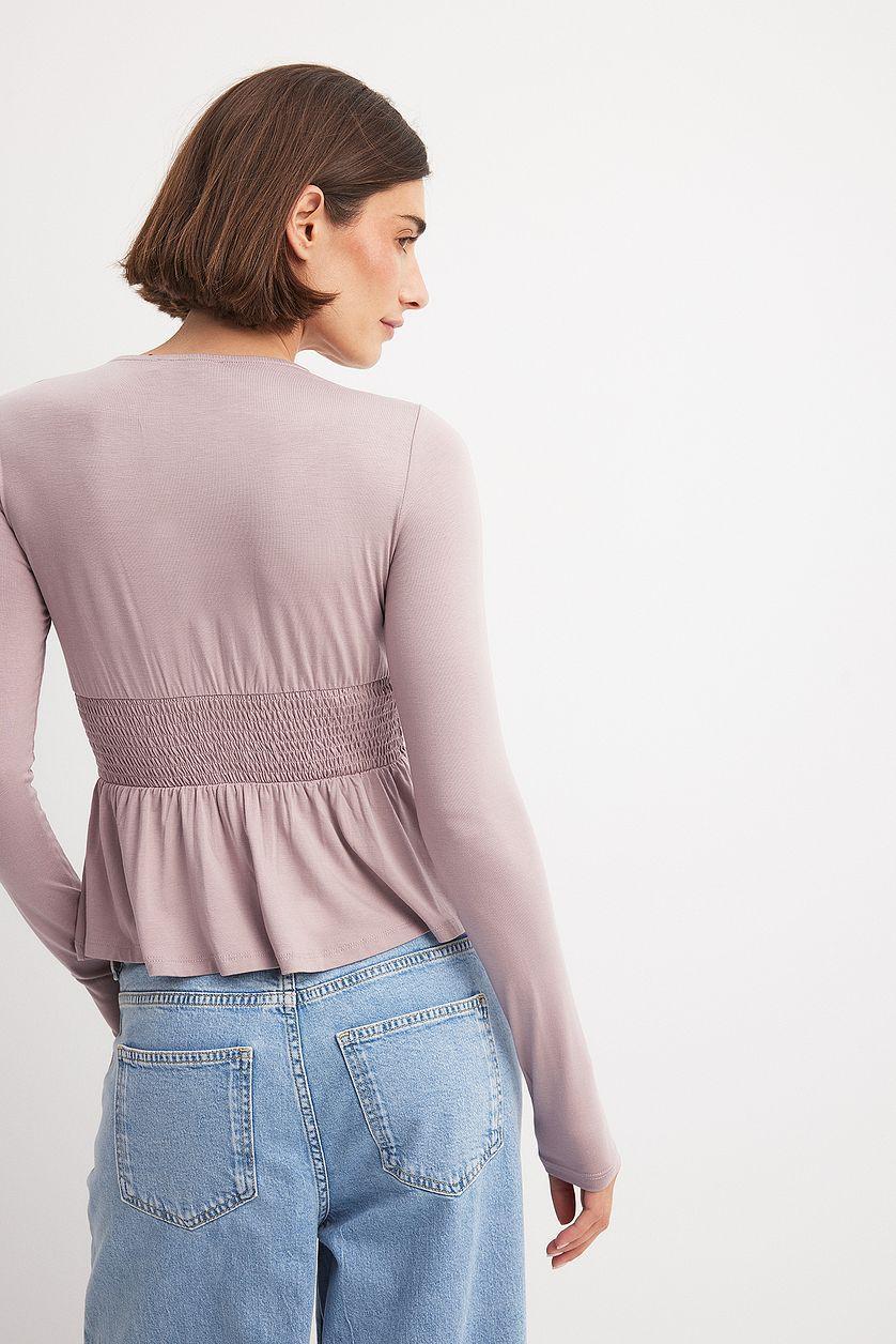 Long Sleeve Smock Top Product Image