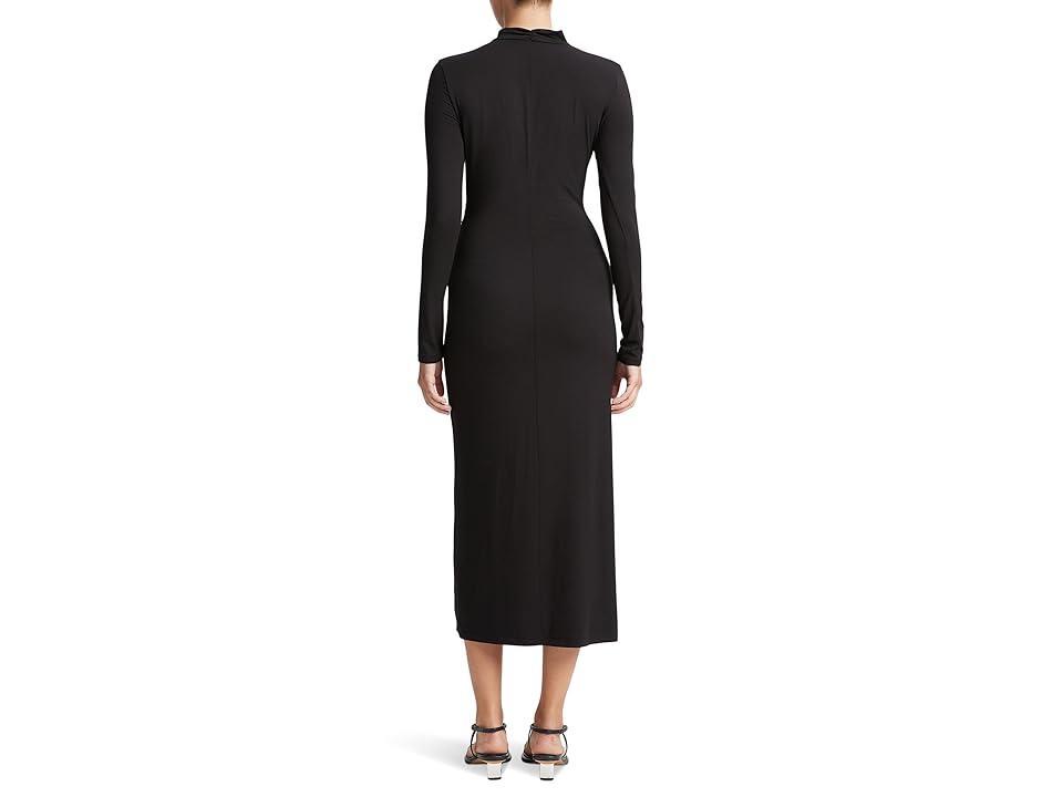Vince Mock Neck Ruched Midi Dress Product Image