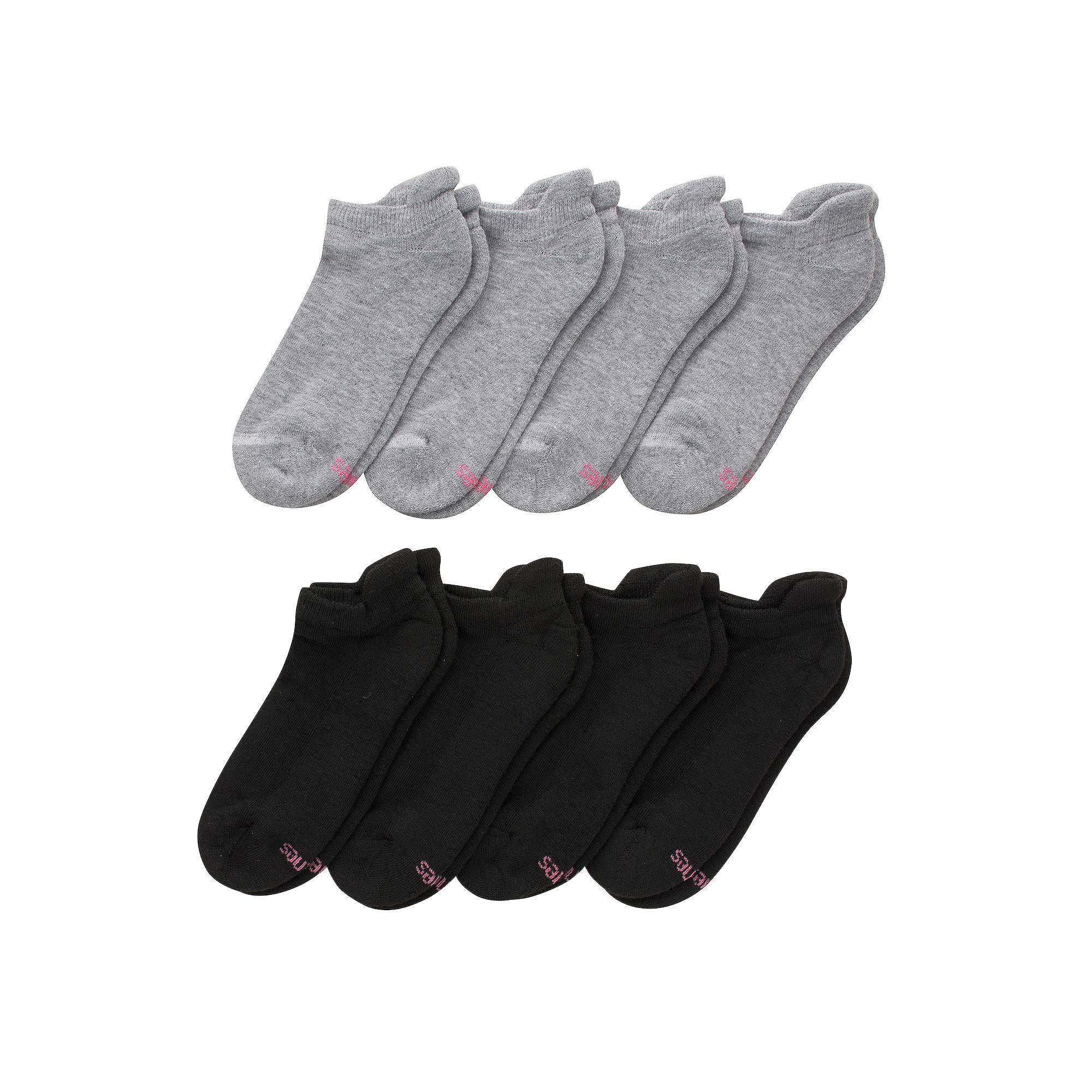Hanes Ultimate 8-Pack Womens Cool Comfort Cushioned Heel Shield Socks HWUCH8 Product Image
