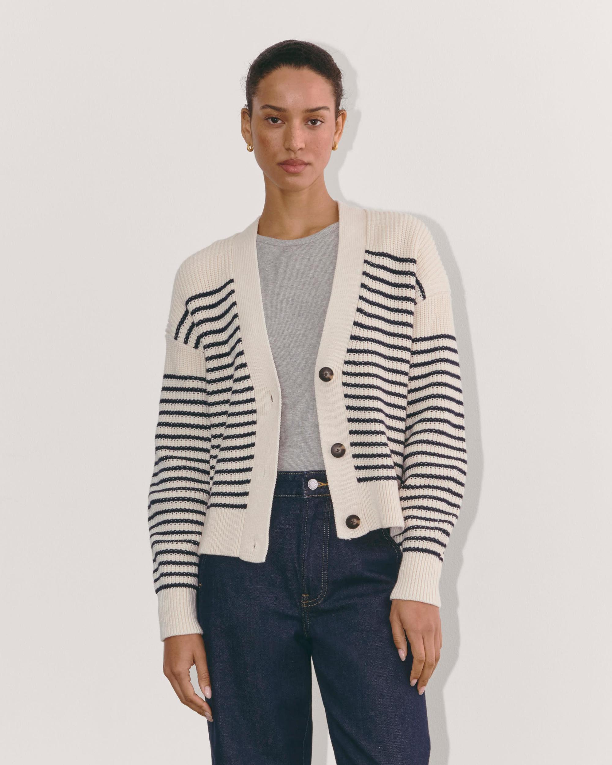 The Boxy Cardigan in Everyday Cotton Product Image