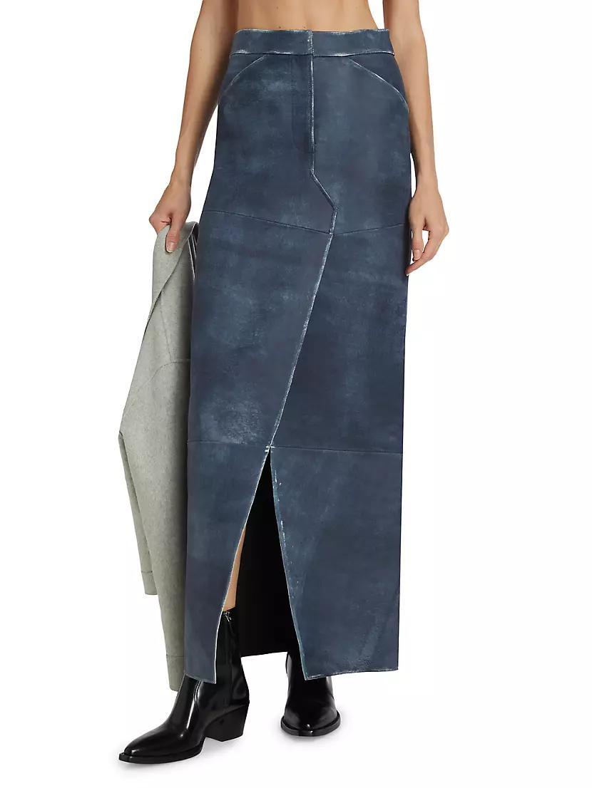 Mariette Leather Maxi Skirt Product Image