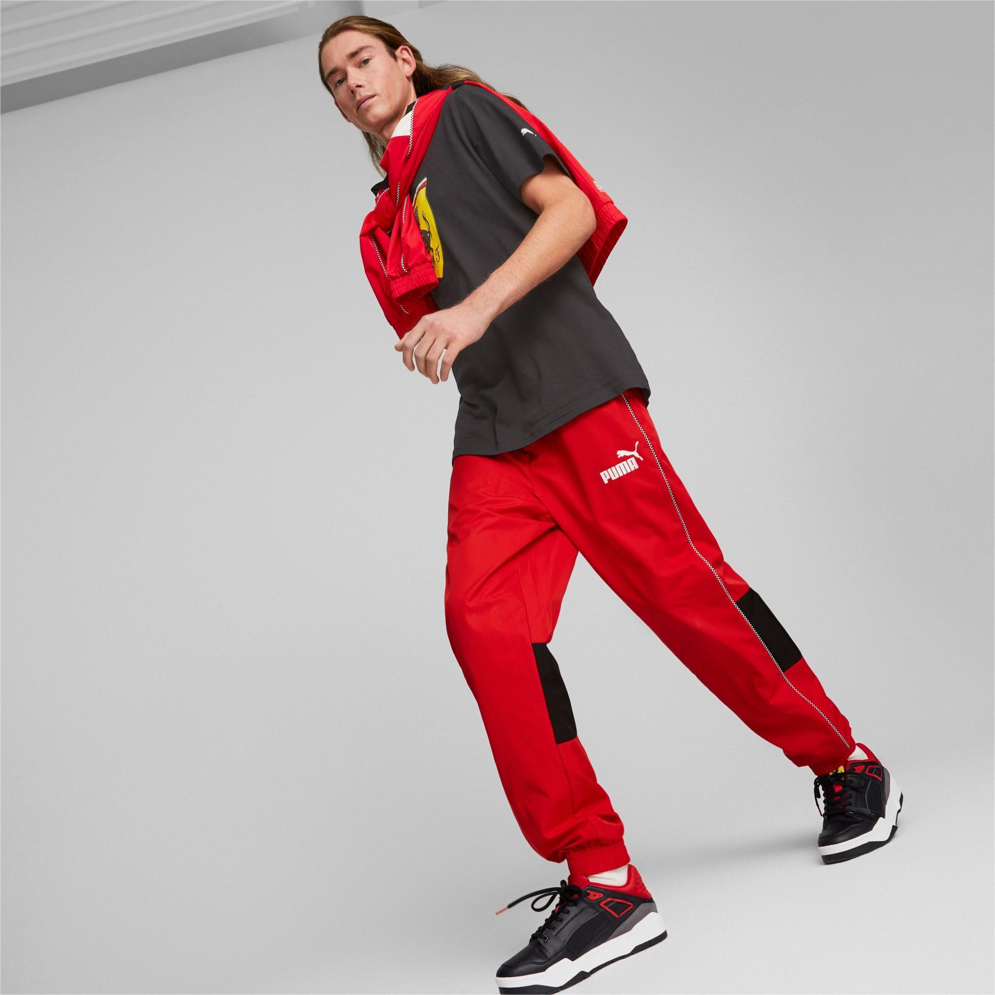 PUMA Scuderia Ferrari SDS Men's Pants in Red Product Image