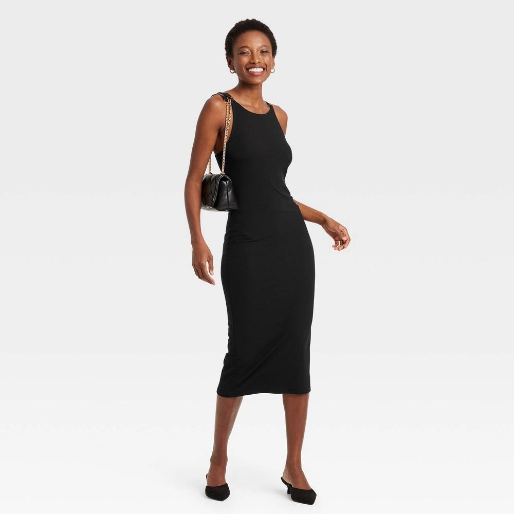 Women's Knit Midi Bodycon Dress - A New Day™ Product Image