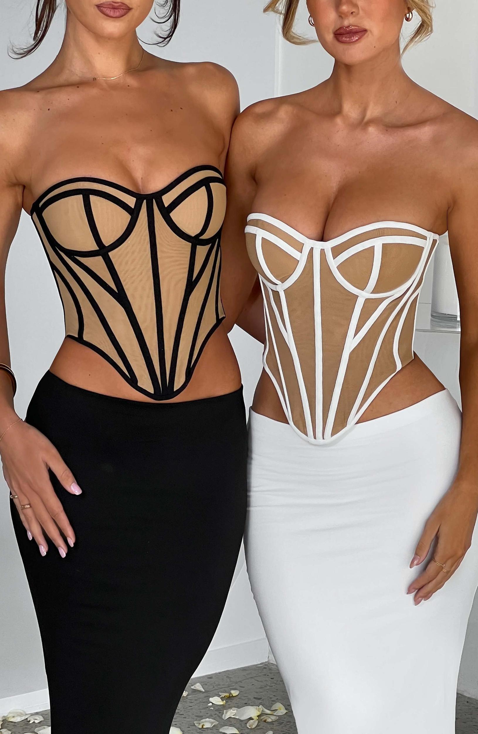 Santanna Corset - Ivory/Nude Product Image