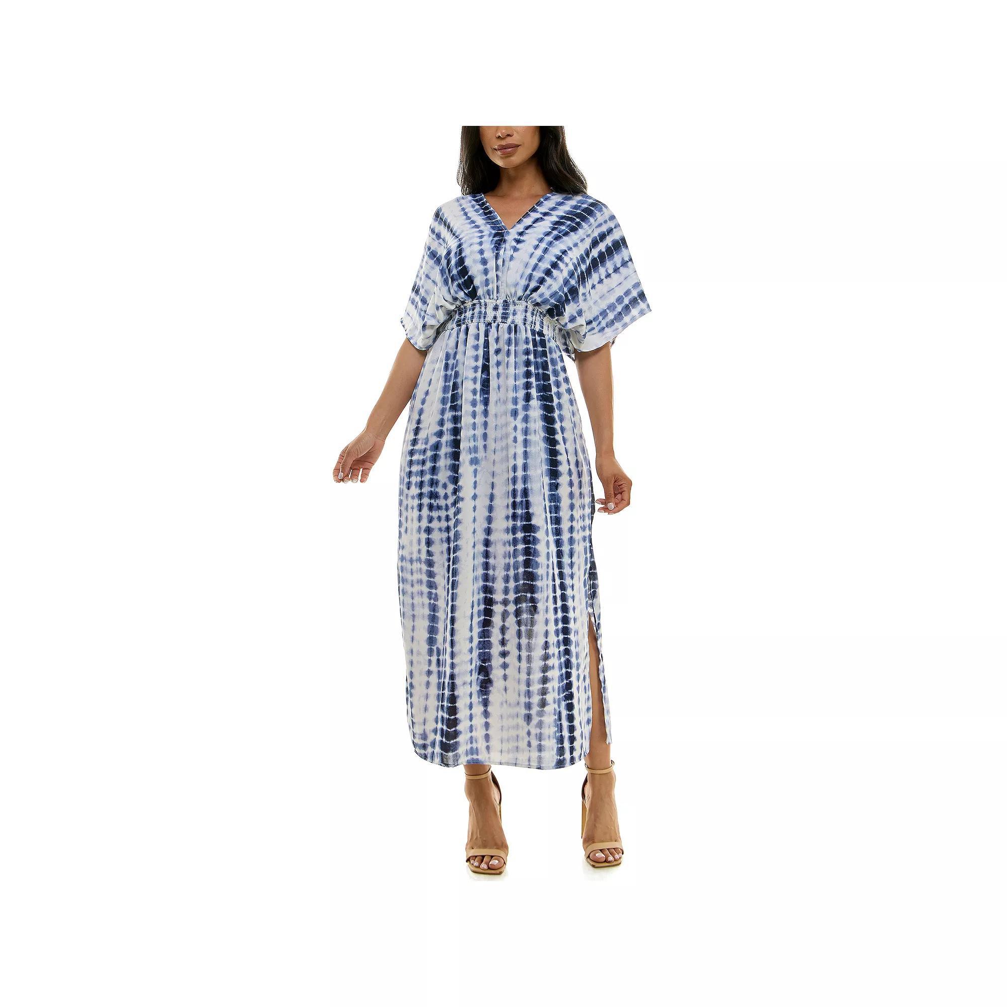 Women's Nina Leonard Goddesss Drape Maxi Dress, Size: Medium, Deep Product Image