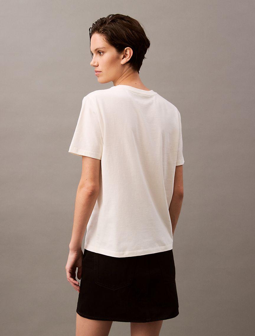 Embroidered Monogram Logo Classic Crewneck T-Shirt Product Image