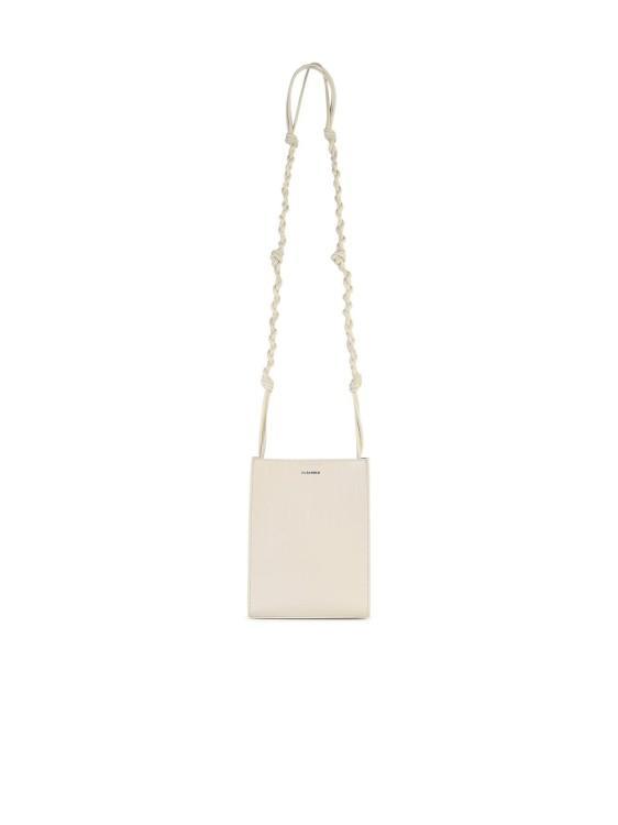 JIL SANDER Tangle Ivory Leather Crossbody Bag In Neutrals Product Image
