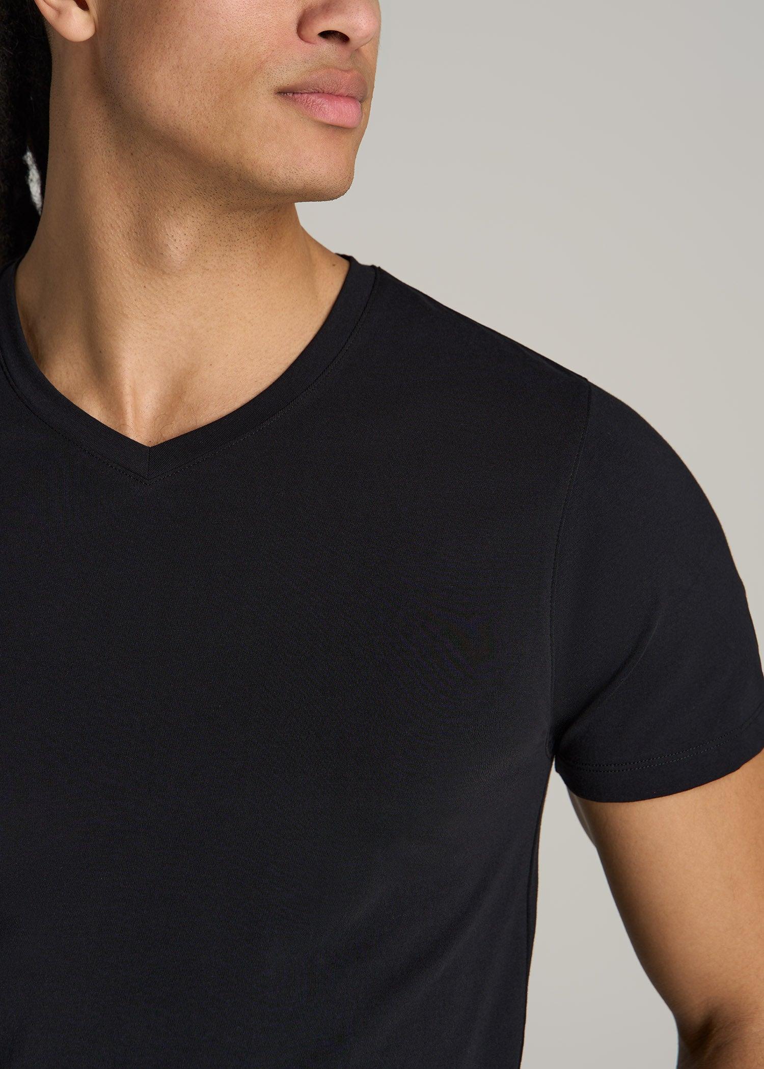 The Essential MODERN-FIT V-Neck Tee for Tall Men in True Navy Product Image