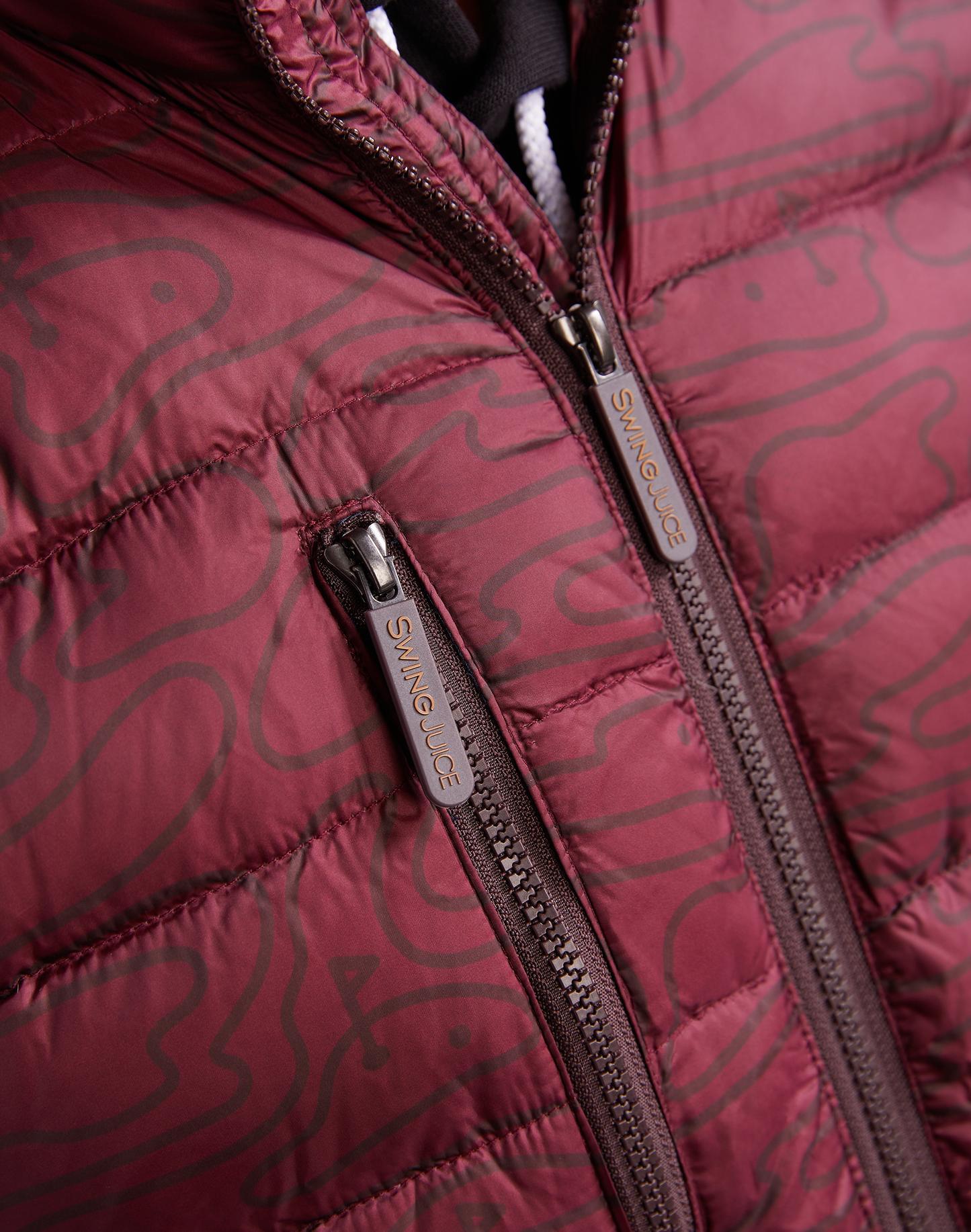 SwingJuice Golf Rhythmic Lines Men's Packable Puffer Vest Product Image