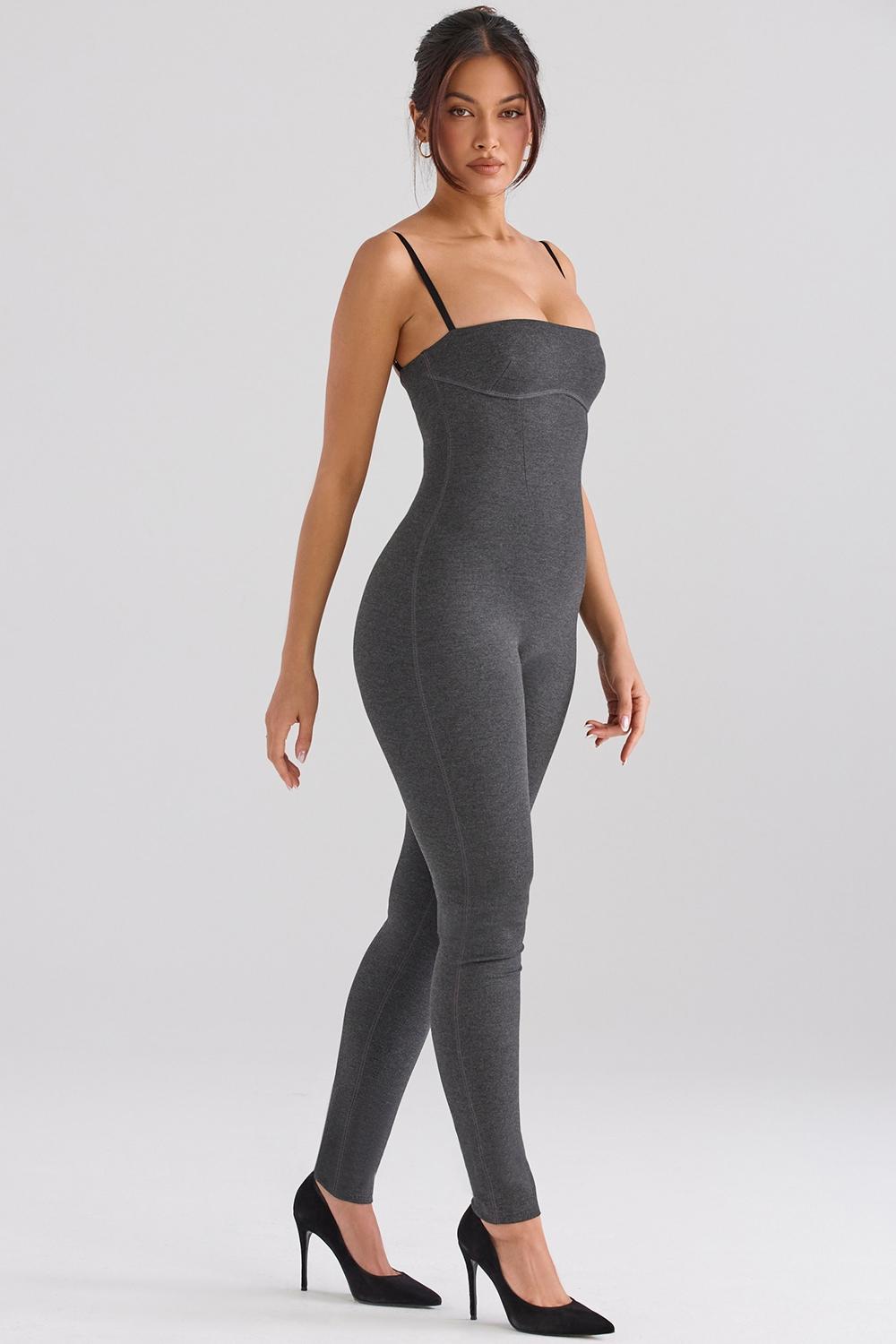 Luisa  charcoal loungewear jumpsuit - sale Product Image