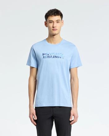 Men's Berni Embroidered Wordmark Graphic Tee 472 SERENITY / XS Product Image