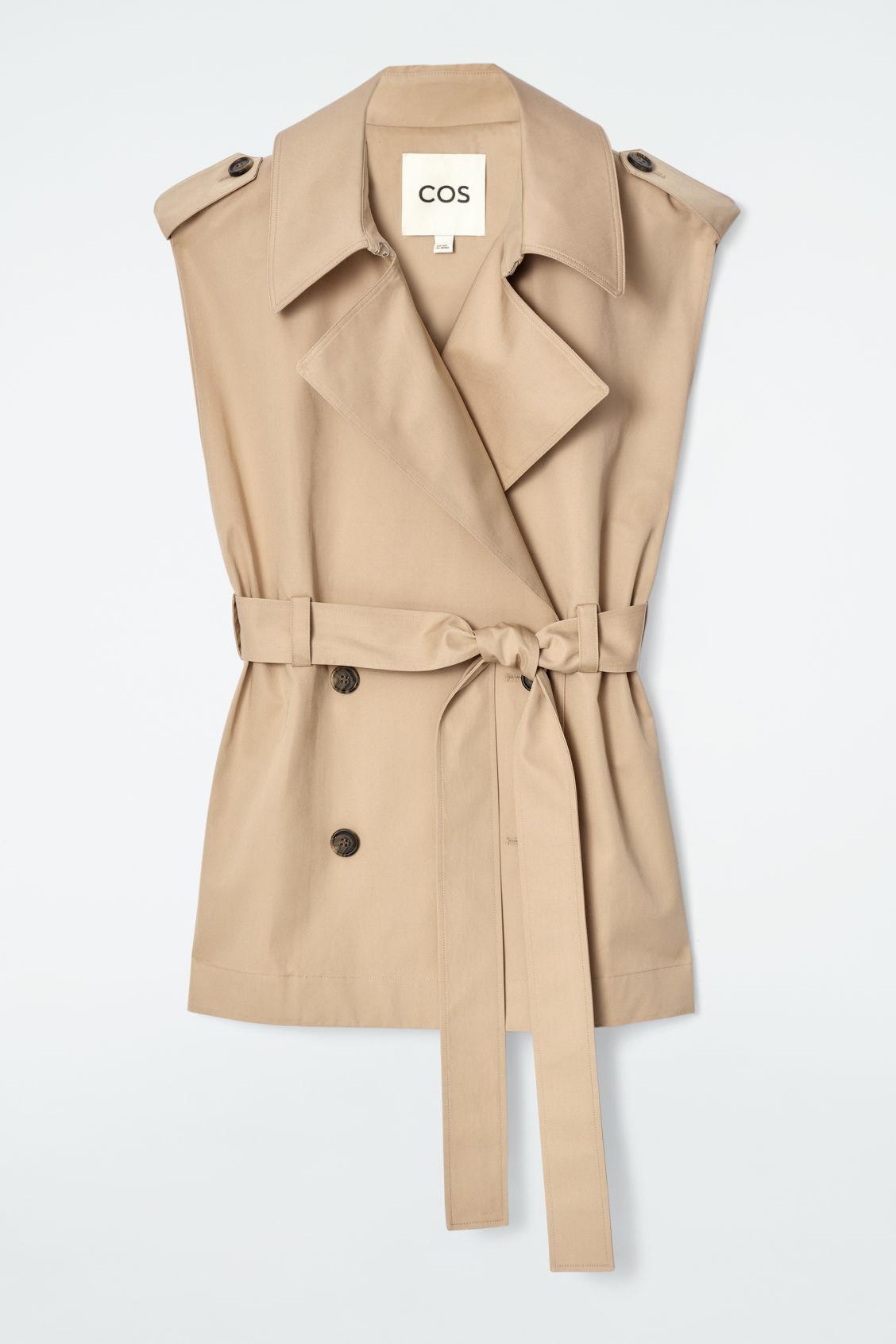 SLEEVELESS HYBRID TRENCH COAT Product Image
