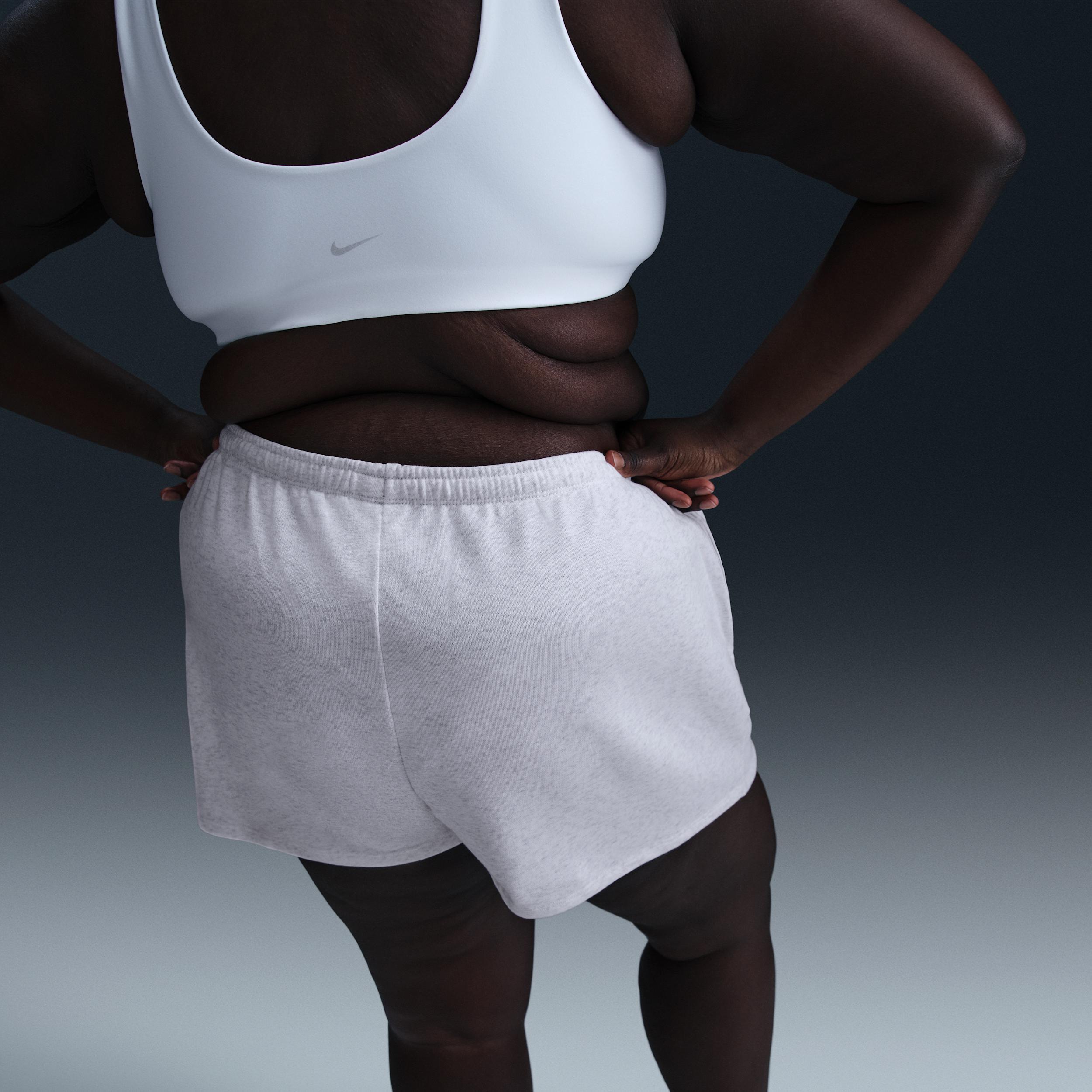 Women's Nike Sportswear Chill Terry Mid-Rise 4" French Terry Shorts (Plus Size) Product Image