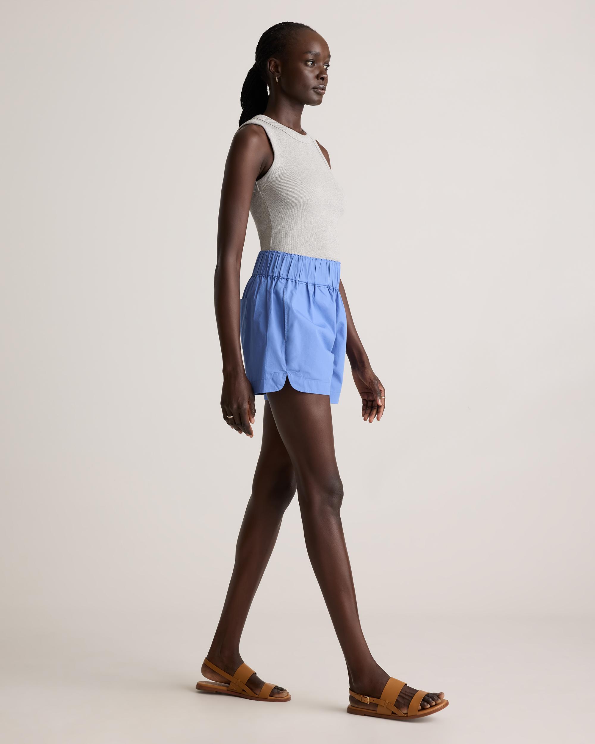 Quince | Women's Poplin Pull-On Shorts Size XL, Organic Cotton Product Image