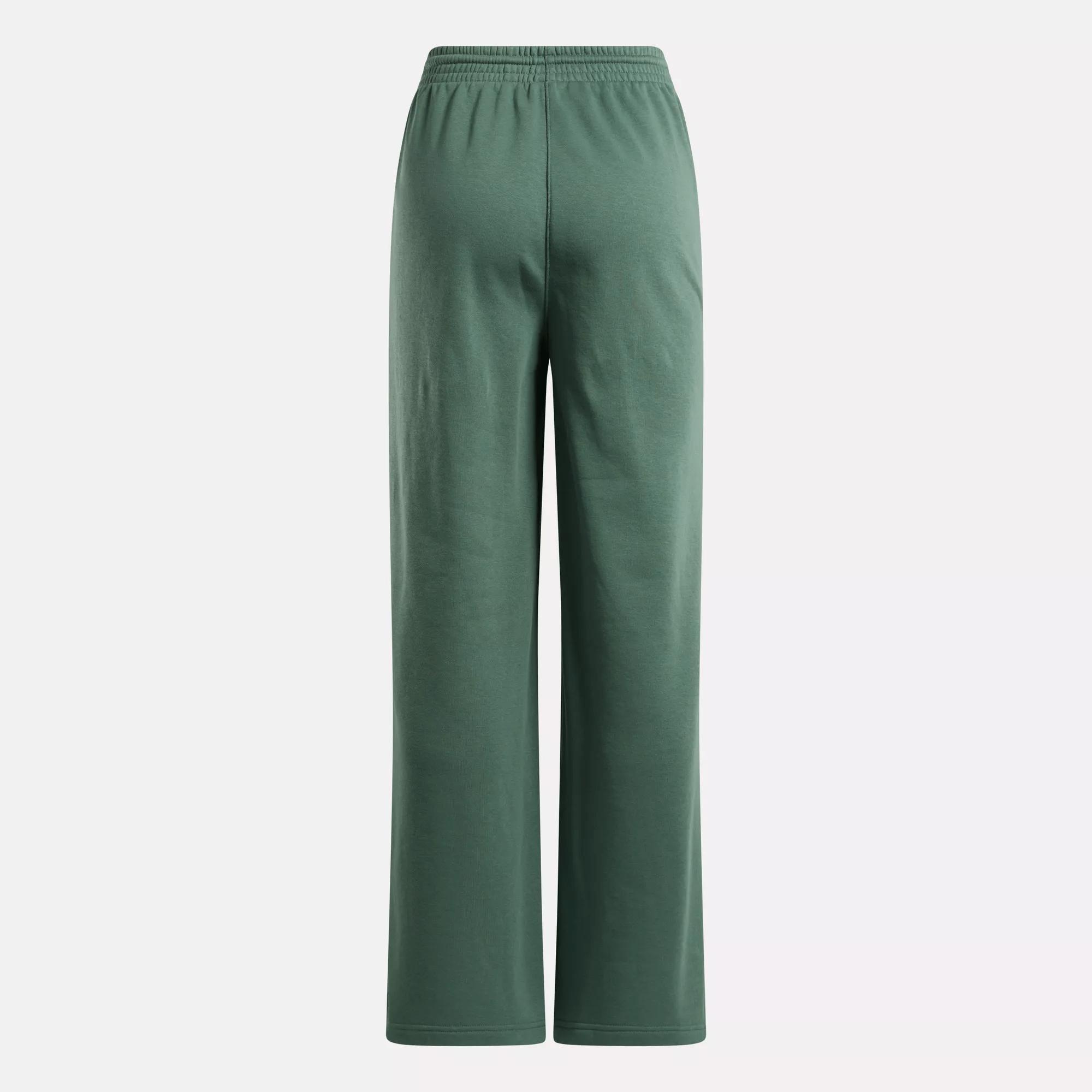 Women's Reebok Identity Small Logo Fleece Wide Leg Pants Female Product Image