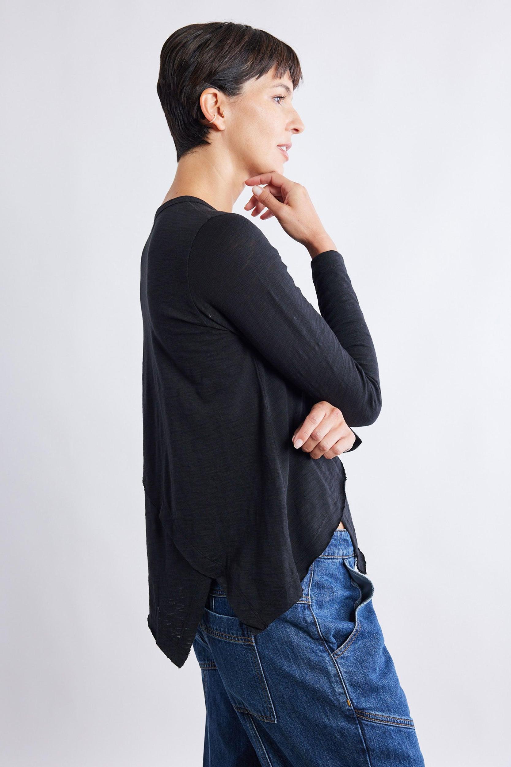 Inner Glow Asymmetric Long Sleeve Top Product Image