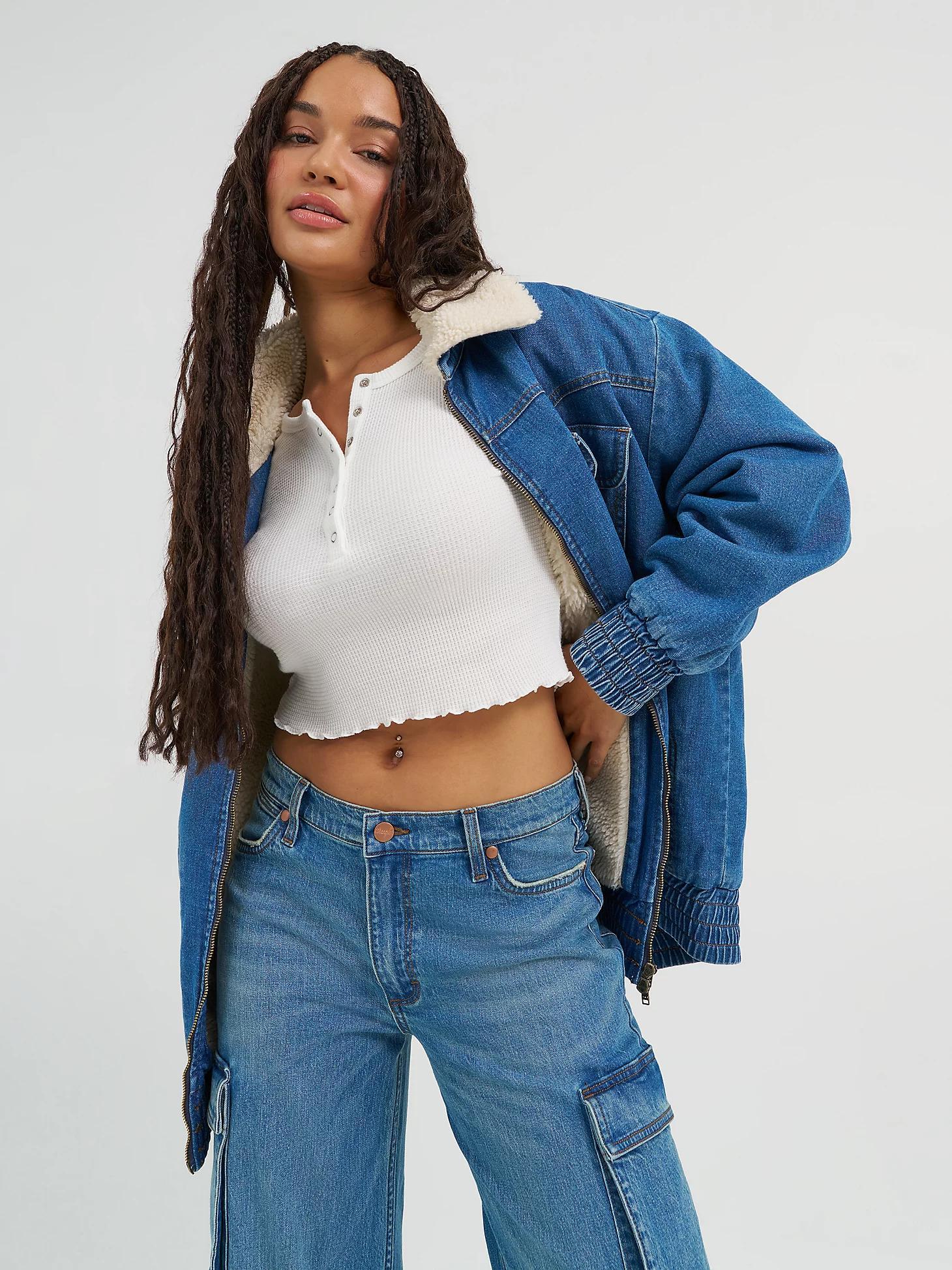 Women's Oversized Bomber Jacket | Women's JACKETS & OUTERWEAR | Wrangler® Product Image