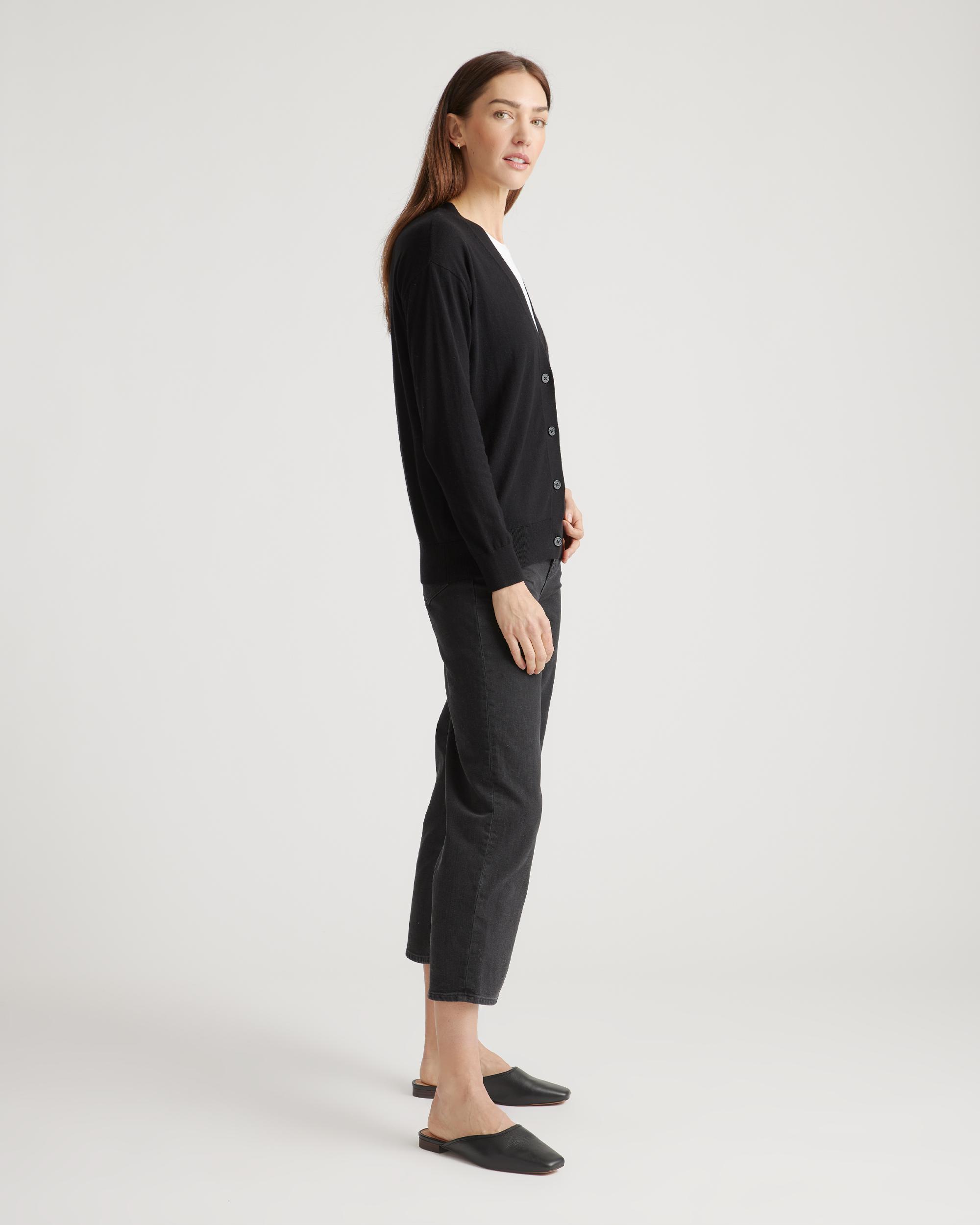 Quince | Women's Lightweight Cotton Cashmere Cardigan Sweater Size XS, Organic Cotton Product Image