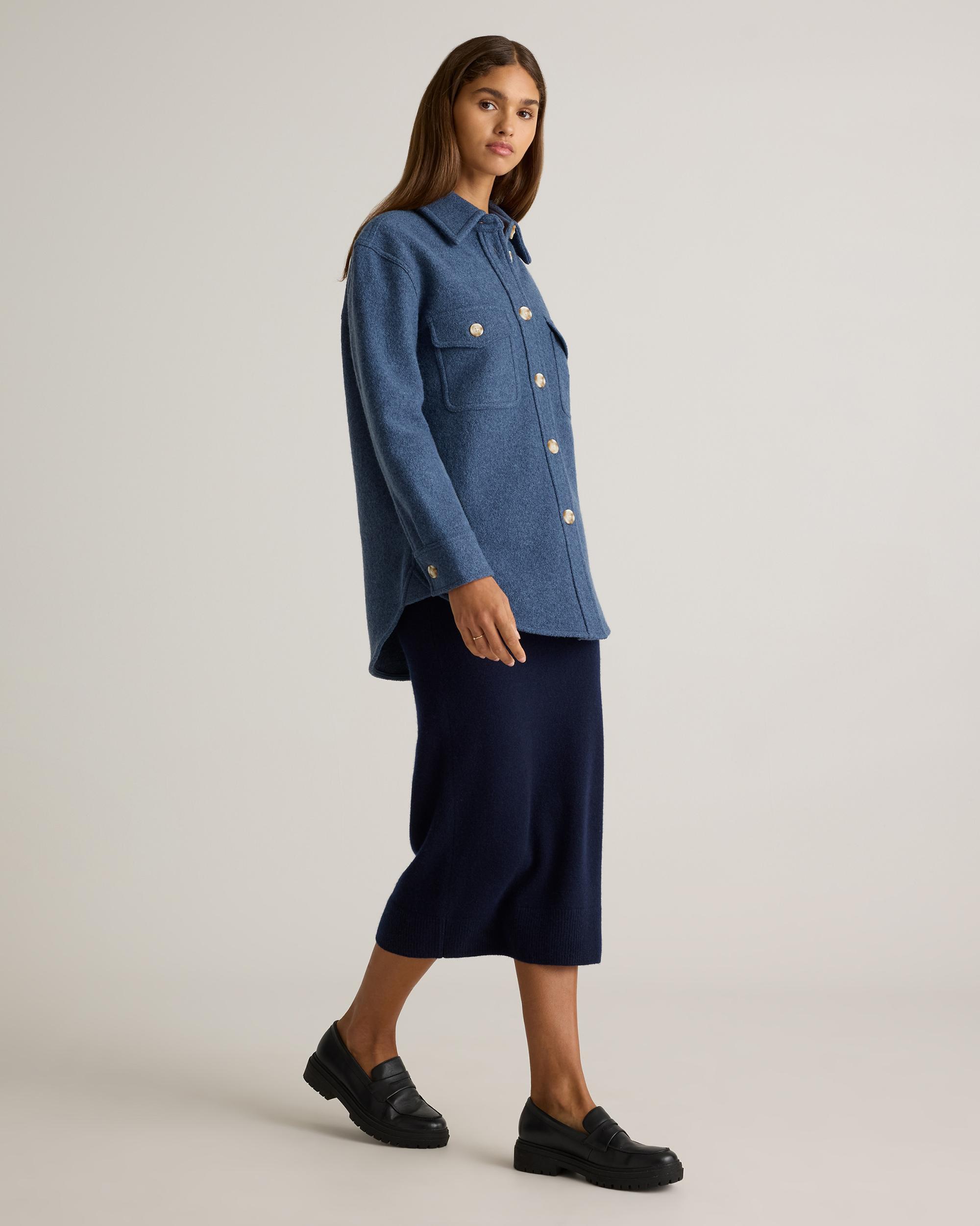 Quince | Women's 100% Merino Wool Shirt Jacket Size XS Product Image