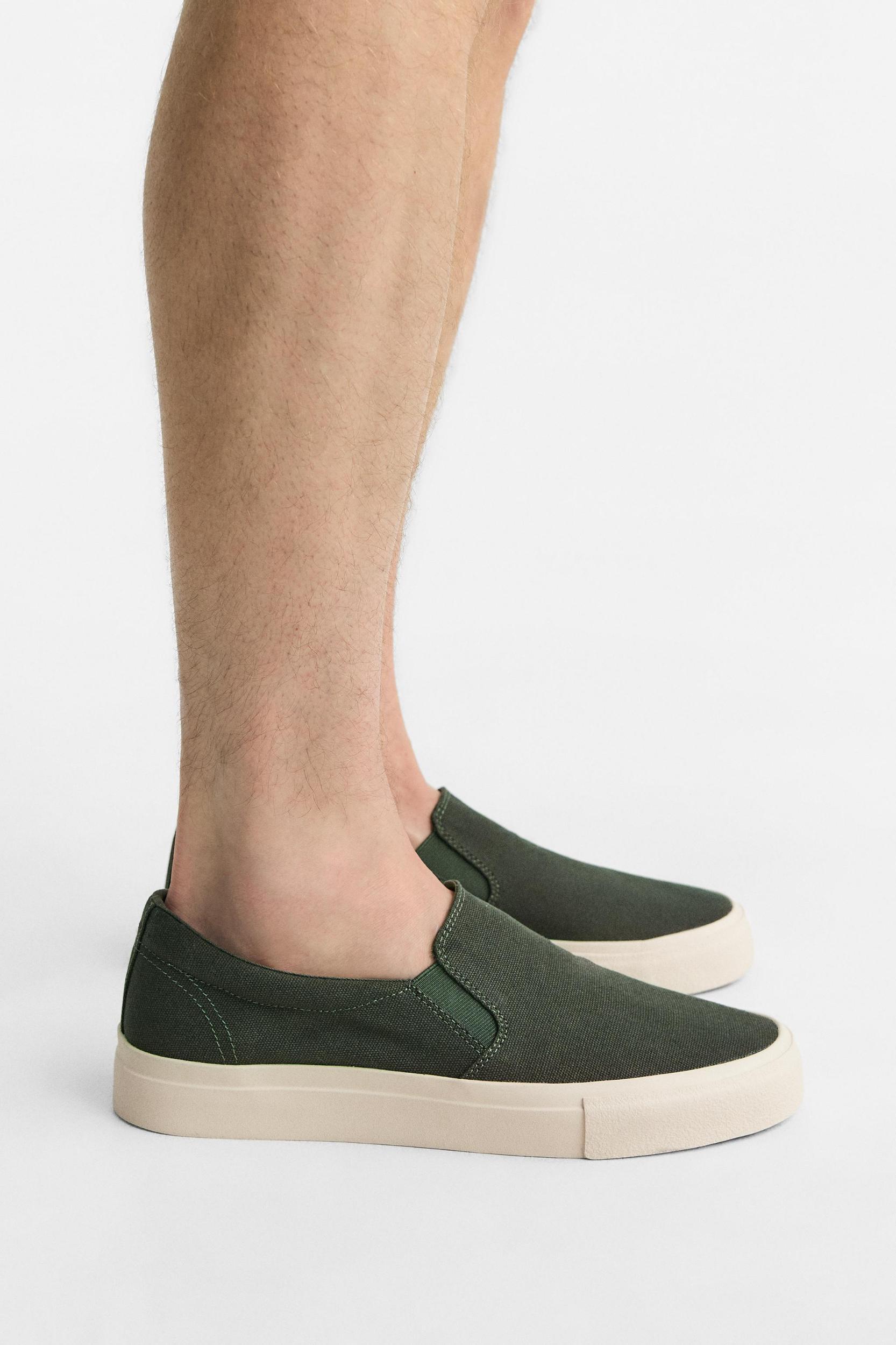 FABRIC LACELESS SNEAKERS Product Image