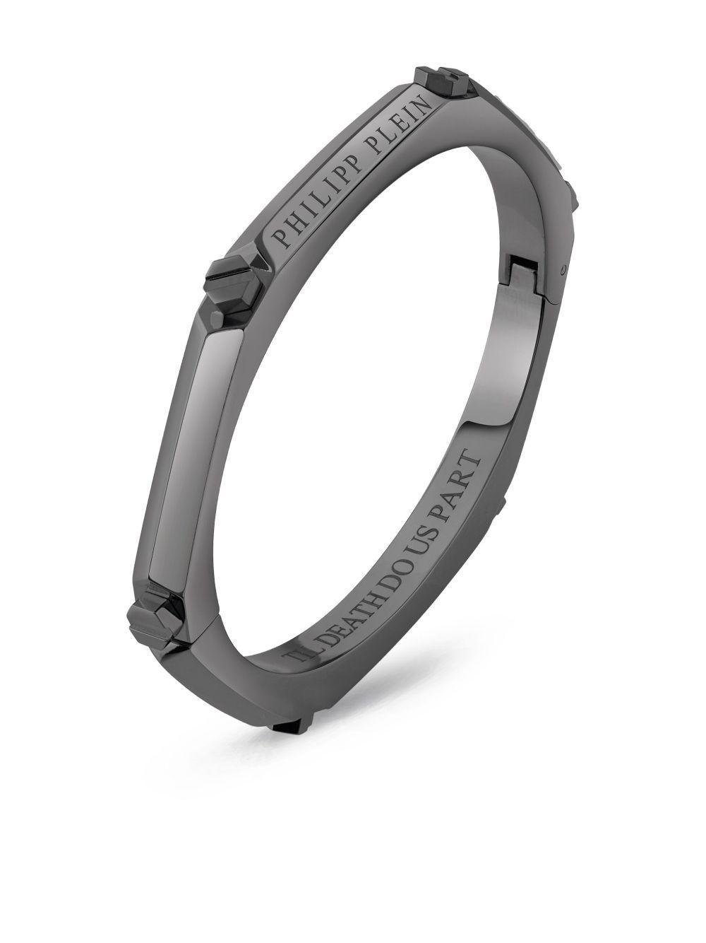 logo-engraved cuff bracelet  Product Image