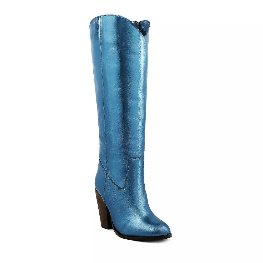 Rag & Co Great Storm Women's Leather Western Boots, Size: 6, Blue Product Image