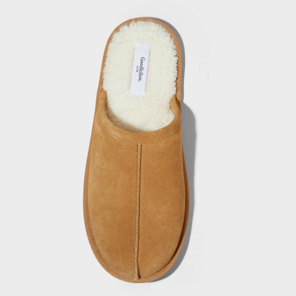 Men's Alex Genuine Suede Scuff Slippers - Goodfellow & Co™ Chestnut Product Image