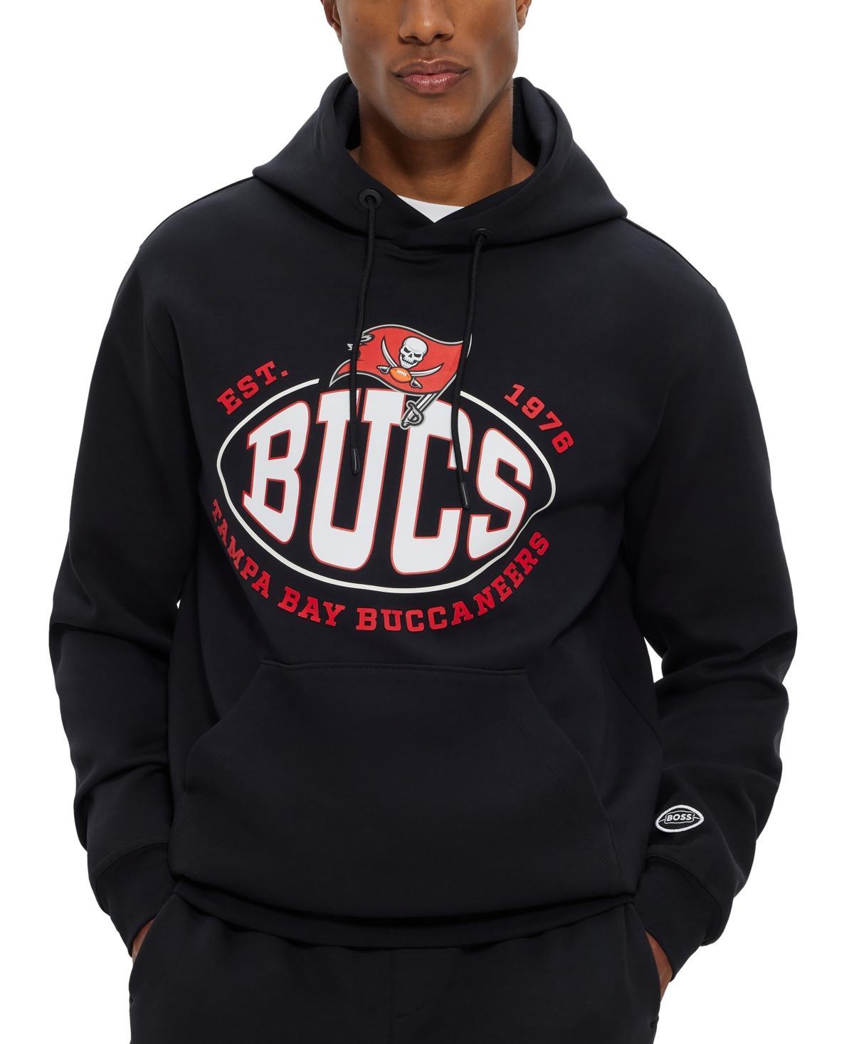 Men's BOSS X NFL  Black Minnesota Vikings Touchback Pullover Hoodie, Size: Medium Product Image
