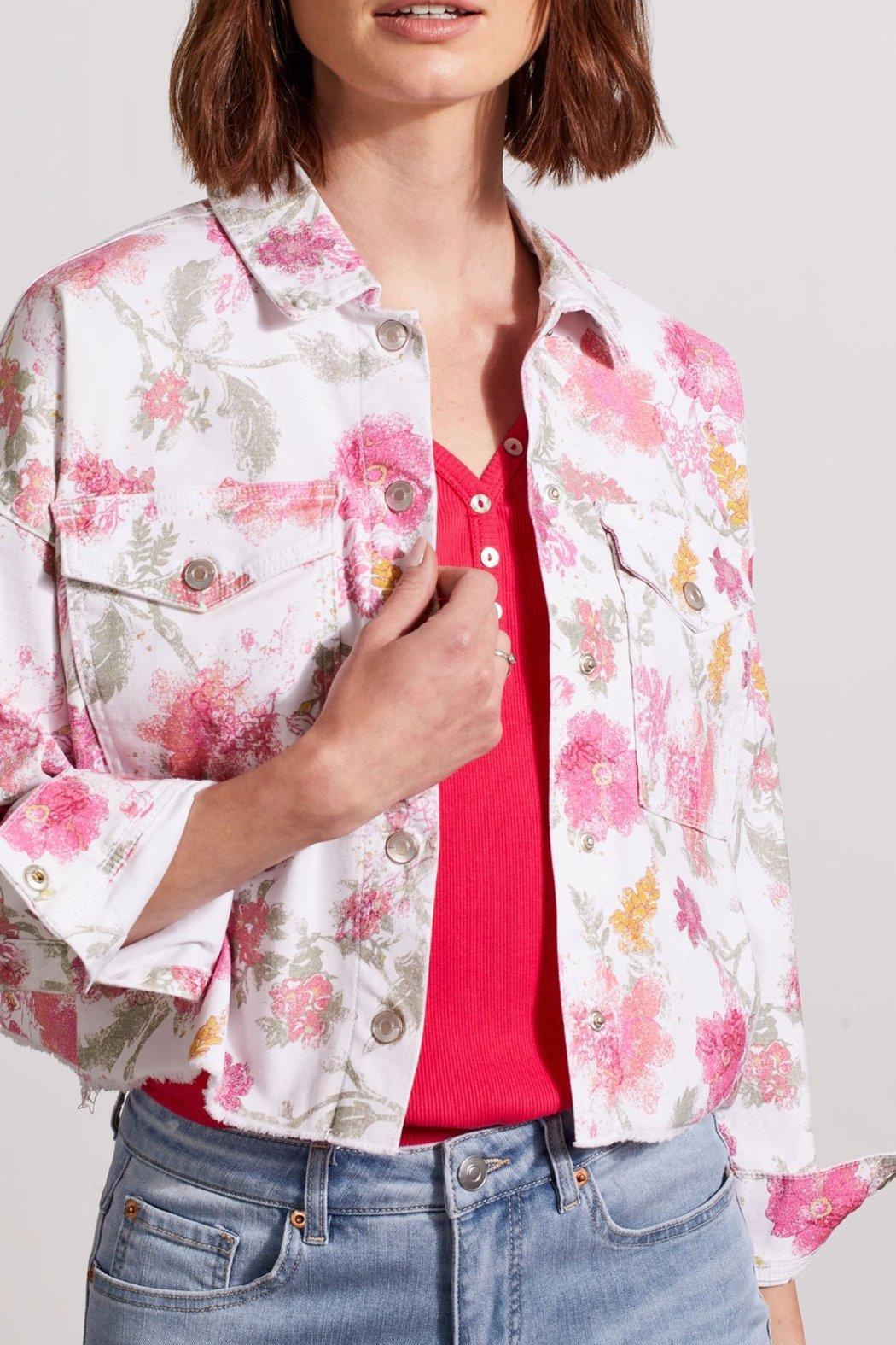 Floral Cropped Shacket Product Image