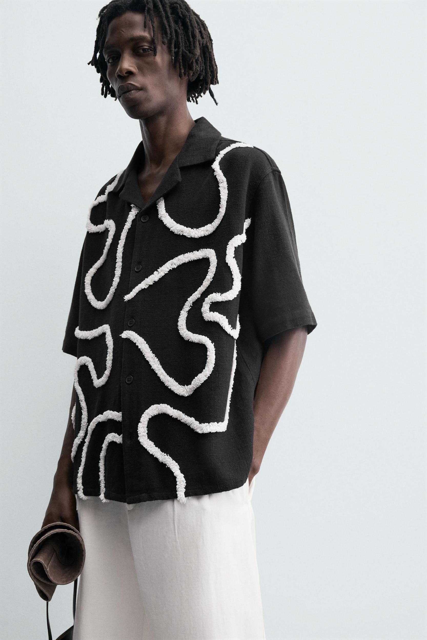 RAISED EMBROIDERY SHIRT Product Image