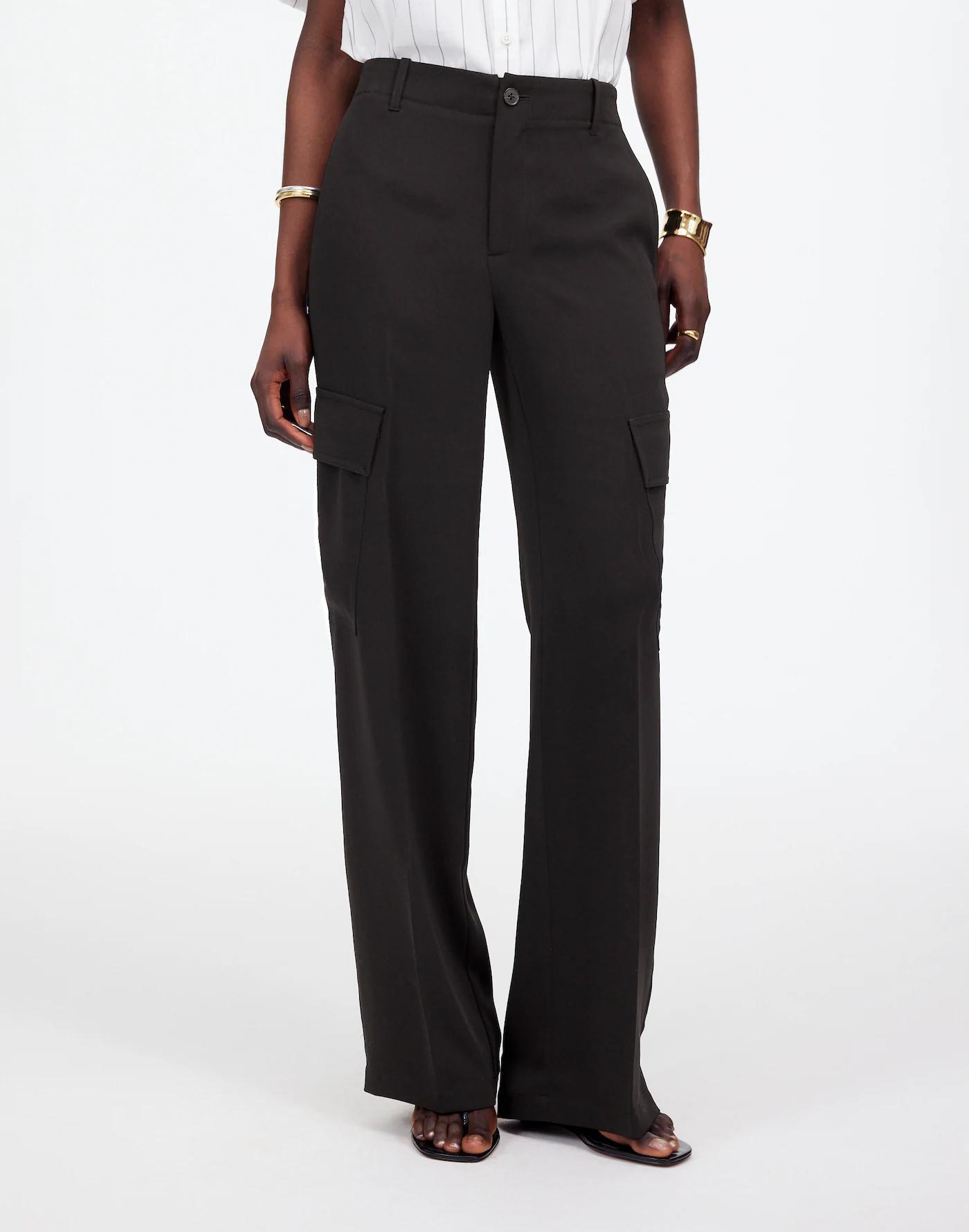 Petite Pull-On Utility Cargo Pants in Crepe Product Image