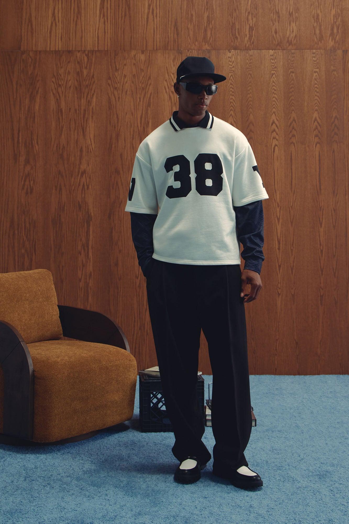 Athletic Oversized Tee - White Product Image