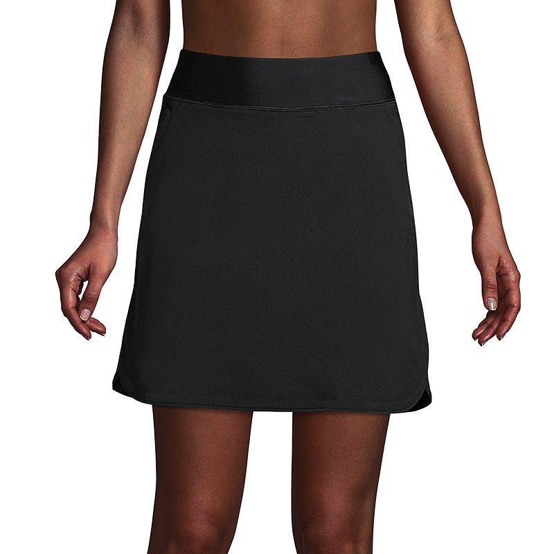 Petite Lands End UPF 50 Tummy Control Swim Skirt, Womens Paradise Blue Product Image