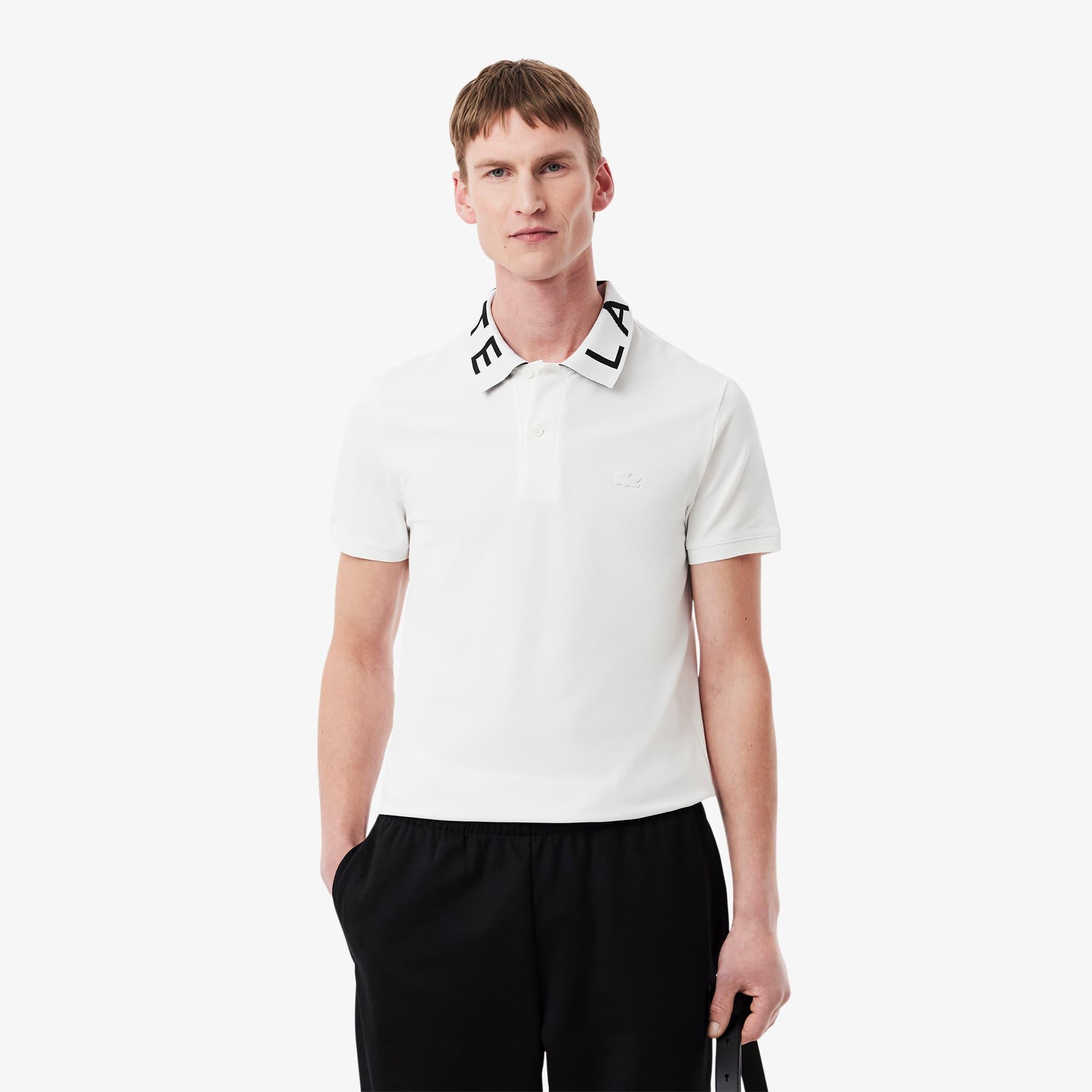 Slim Fit Jacquard Branded Polo Shirt Product Image