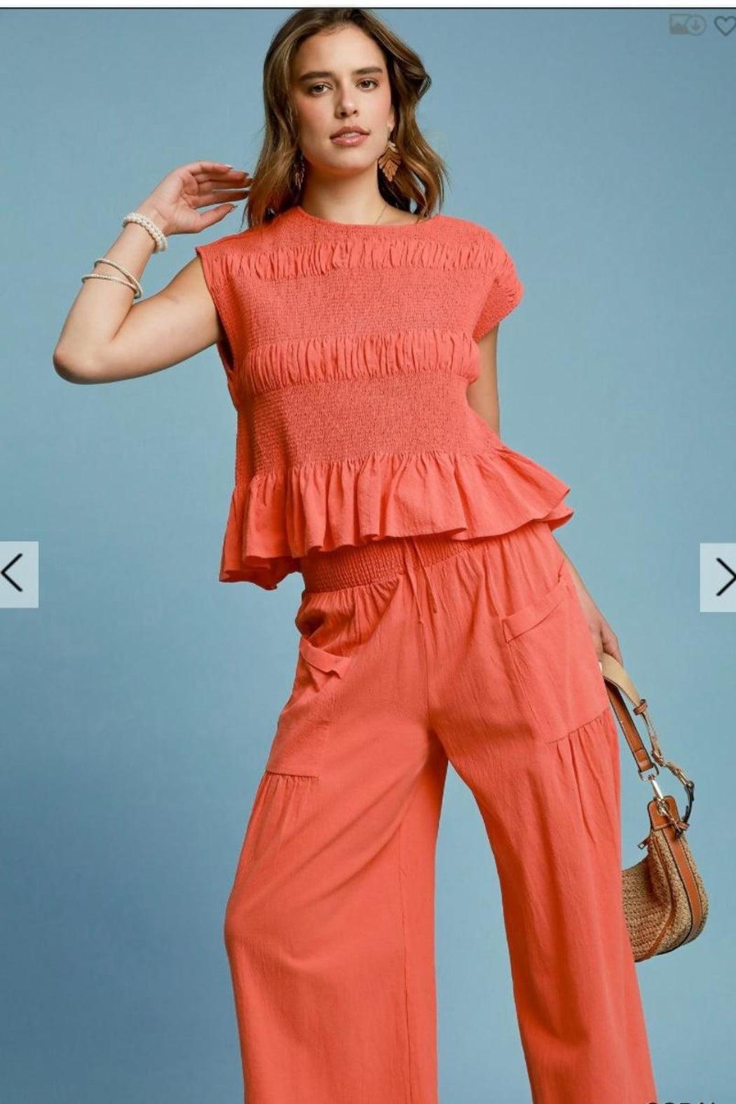 Pants, Smocked Waist Product Image