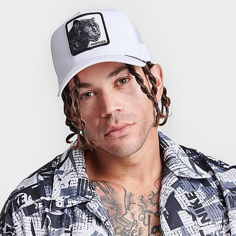 Mens Goorin Bros. White The Panther Trucker Adjustable Hat Product Image