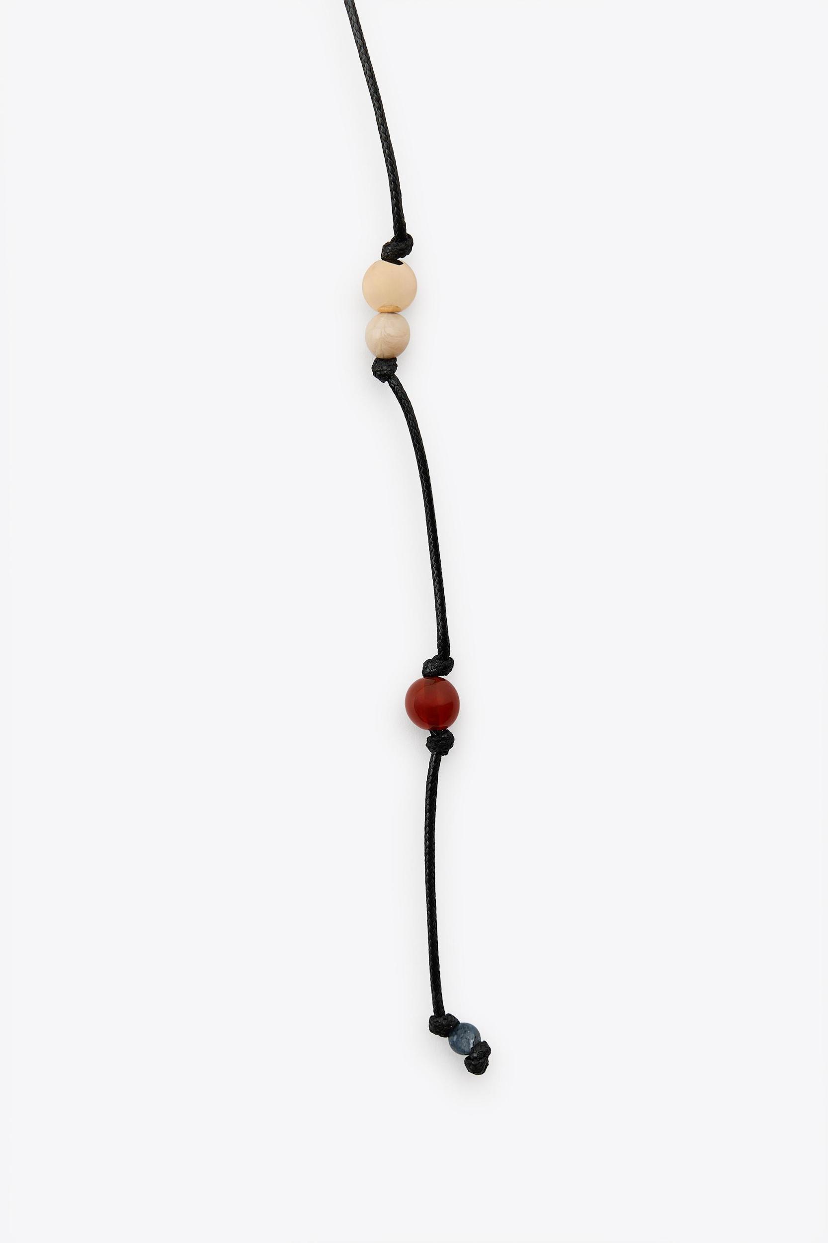 MULTI-WAY BEADED CHARM CORD NECKLACE Product Image