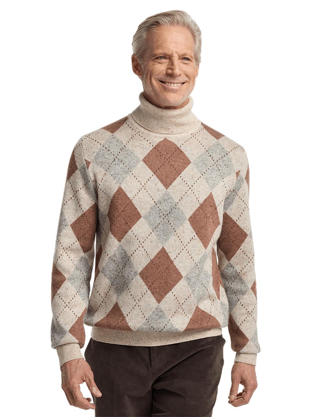 Donegal Turtleneck Sweater - Ivory Multi Product Image