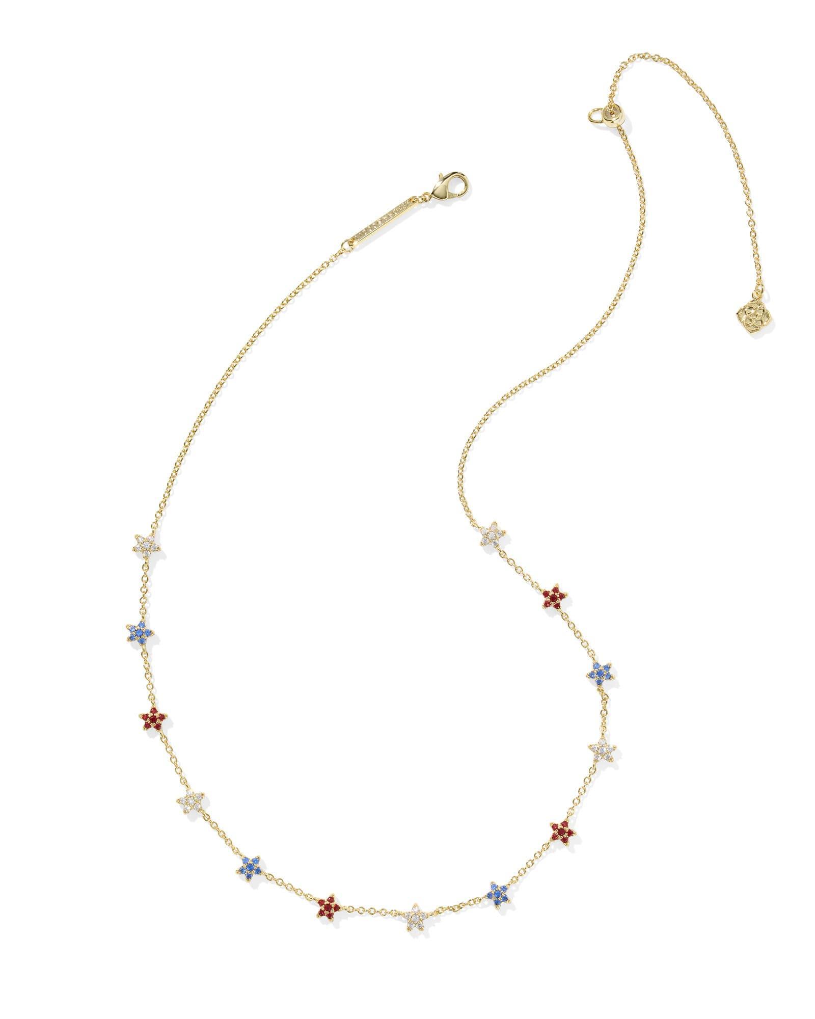 Sierra Star Gold Crystal Strand Necklace Product Image