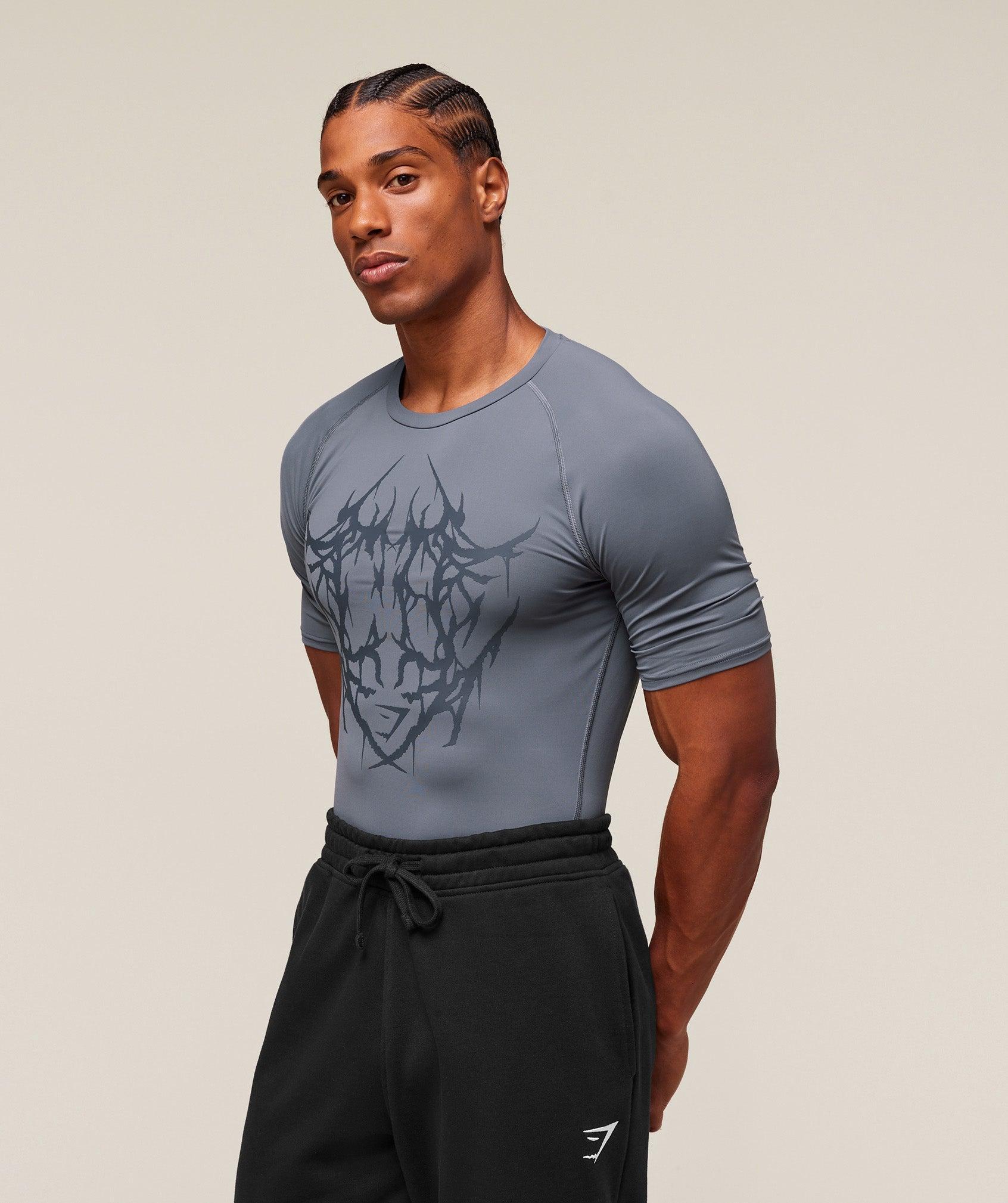 Gymshark Carlos Belcast x Element Baselayer - Iron Blue Male Product Image